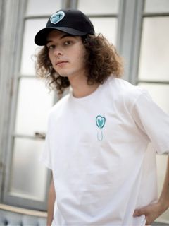 Tiphanie Stone T-Shirt / ホワイト×ブルー