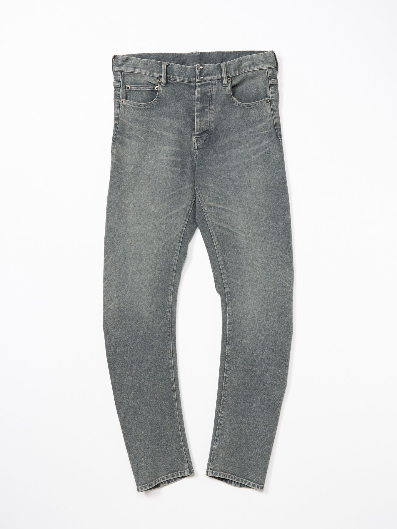 【予約品 9月23日(火) 締切】slim banana denim / スリムバナナデニム / アイスグレー