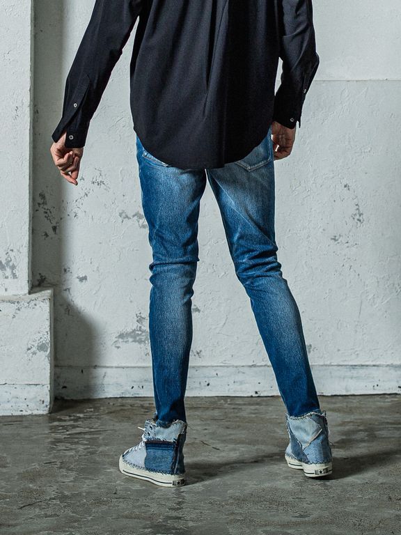 《予約11月17日19時締め》 MICK DENIM JERSEY / ジャージパンツ / インディゴUSED