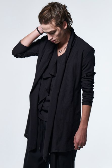 《予約品》 ShawlCardigan / ブラック 【kiryuyrik】 2023年3月以降入荷予定