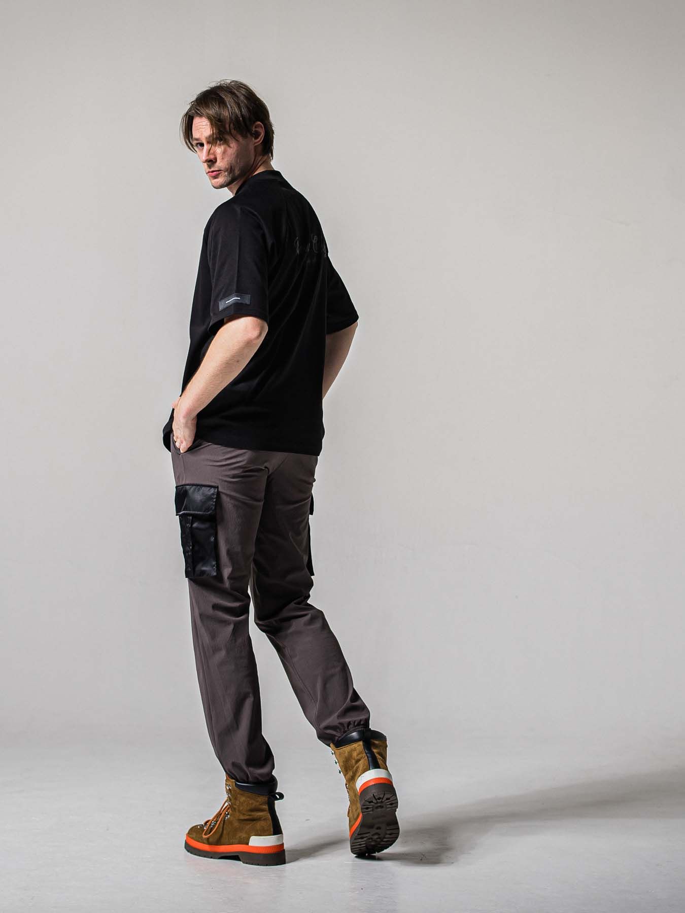 【予約品 11月16日(日) 締切】NY PT CARGO  PANTS / ナイロン イージーカーゴパンツ  / チャコール