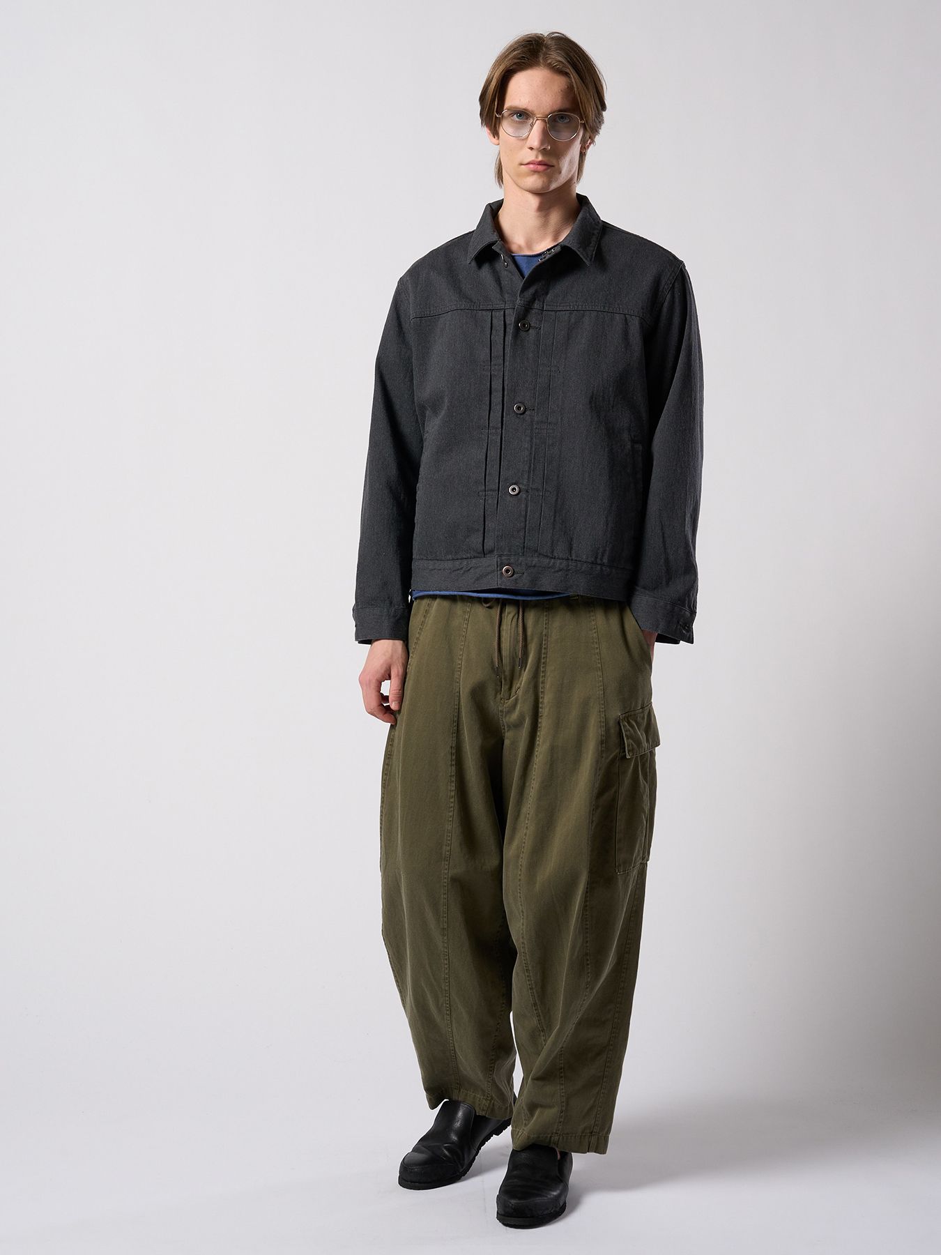 【予約品 4月19日(日) 18時締切】denim jacket type1 (OW) / ワンウォッシュ TYPE1 デニムジャケット / ダストチャコール