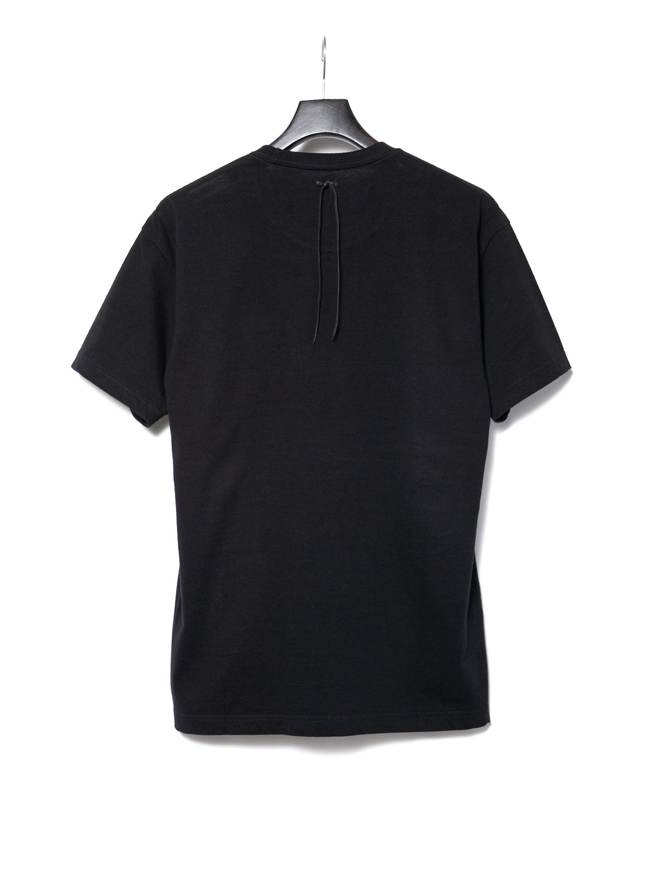 【予約品 10月12日(日) 締切】Natural Soft Cotton Chest Pocket Crew Neck T-shirt / 30/-ナチュラルソフト天竺 胸ポケット クルーネック Tシャツ / ブラック