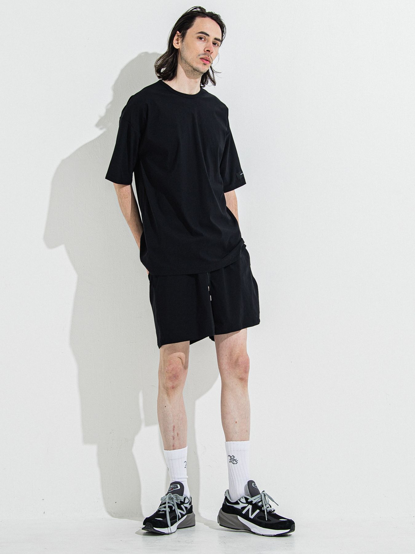 【予約品 】TV NYLON SHORTS / ティーヴィーナイロンショーツ / ブラック