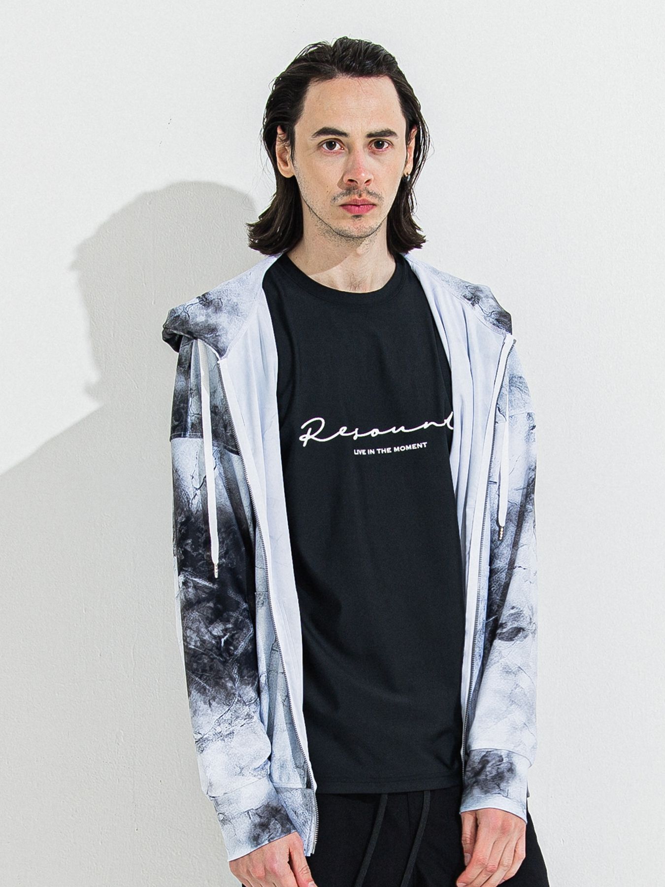 【予約品 】HANDWRITING RASH BASIC T / ラッシュガード ハンドライティングTシャツ / ブラック