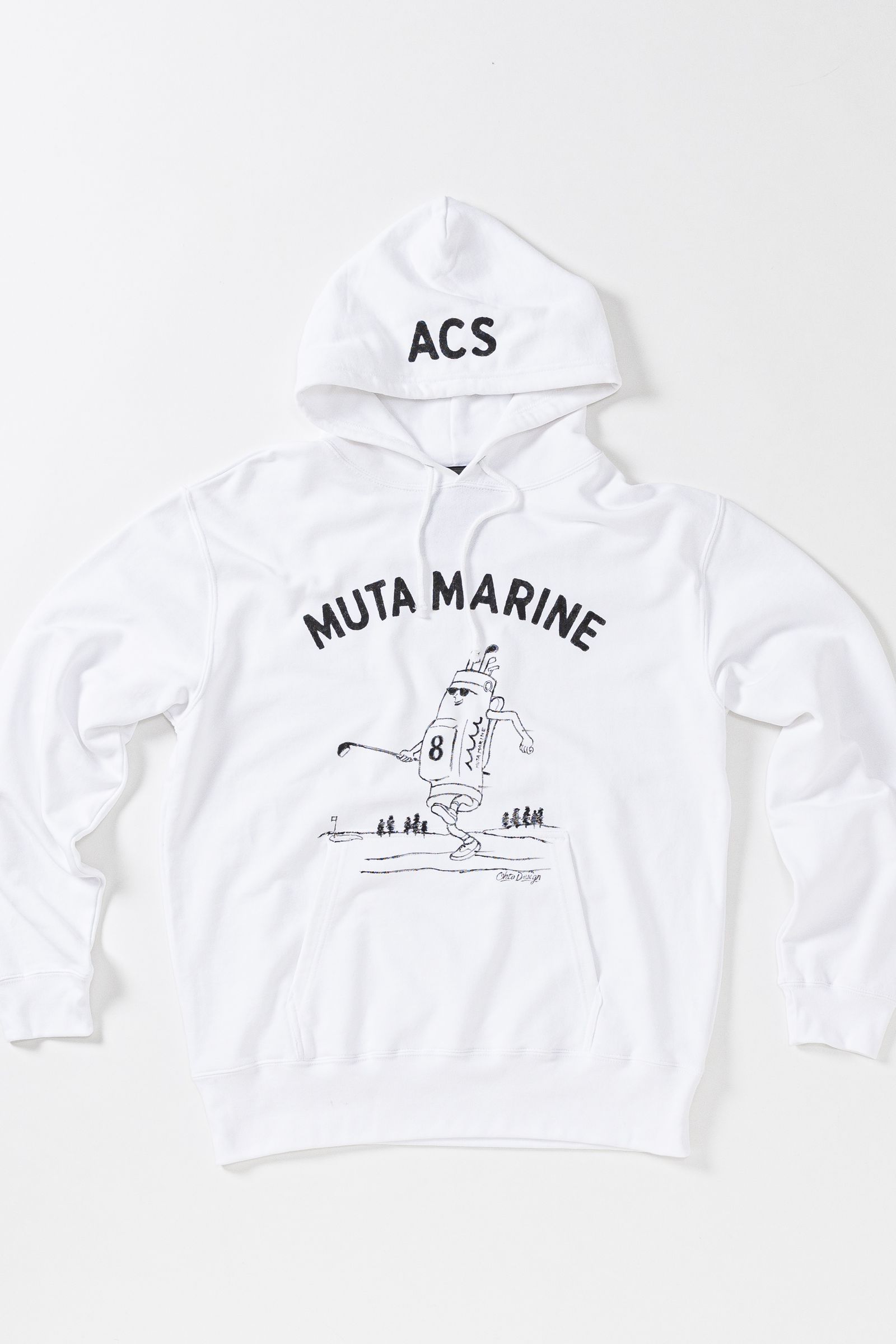 (予約品) muta ohtadesigh×SToL   Hooded Sweatshirt /  ホワイト  【Acanthus×muta】 2023年2月下旬~3月頃入荷予定