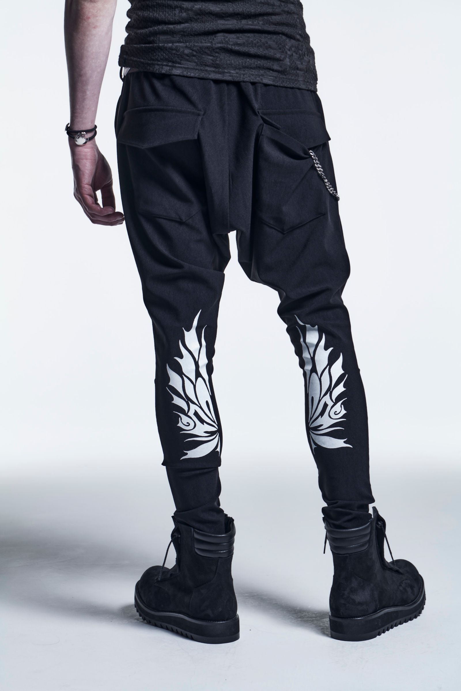 《予約品》 SaruelPants HighTension / Black+WhitePrint 【kiryuyrik】 8月入荷予定