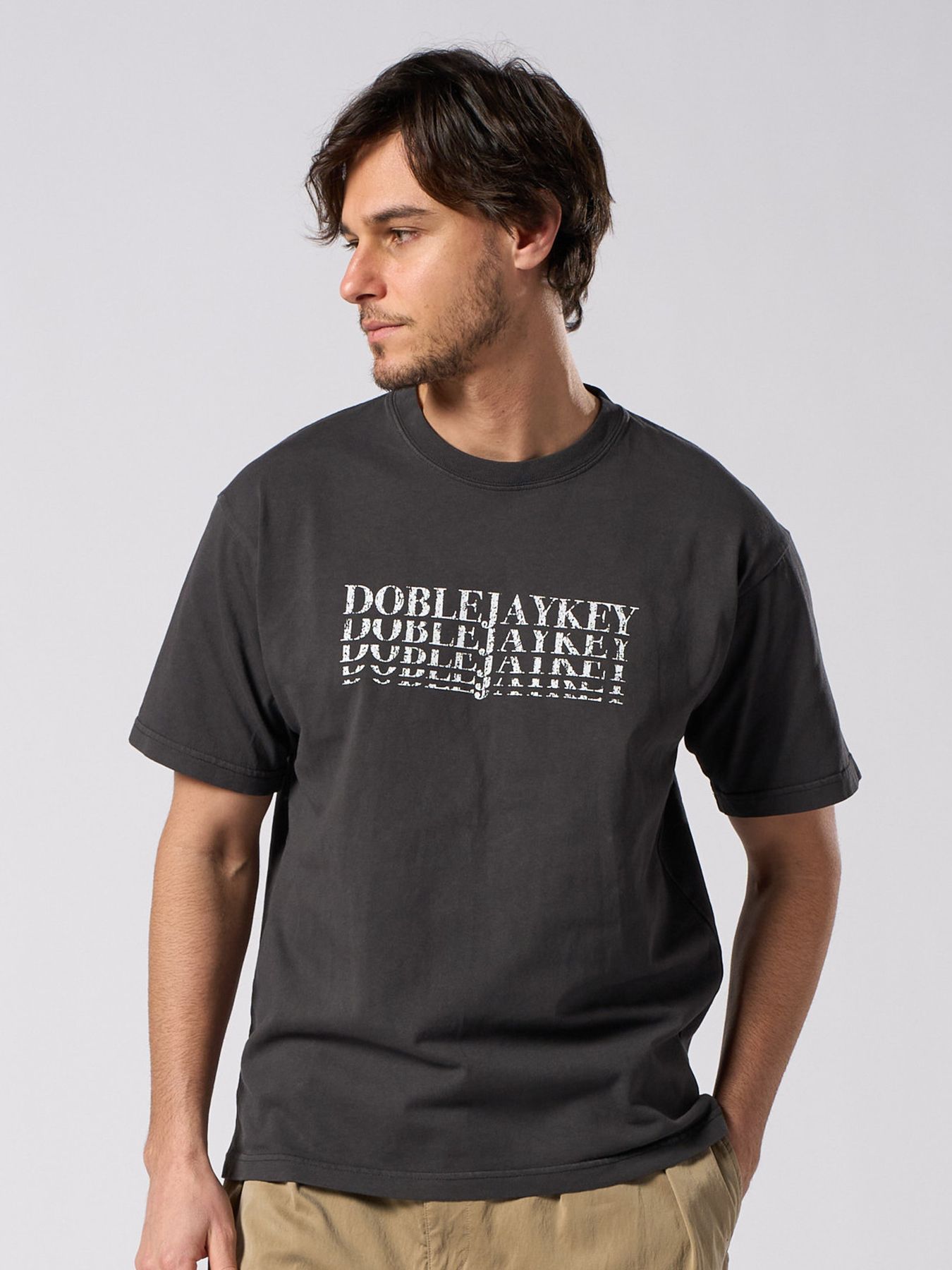 【予約品 1月25日(日) 締切】graphic-T collection：DOBLEJAYKEY T / ダブルジェイケー Tシャツ / ブラック
