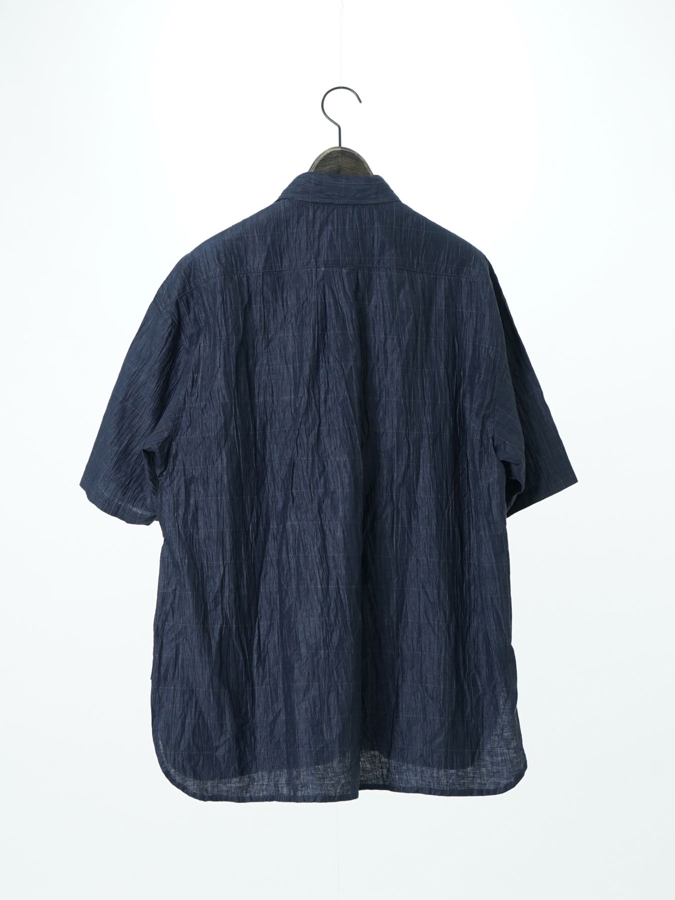 【予約品 2月1日(日) 締切】WAVEWASHER SHIRTS / ワッシャー加工シャツ / ネイビーチェック