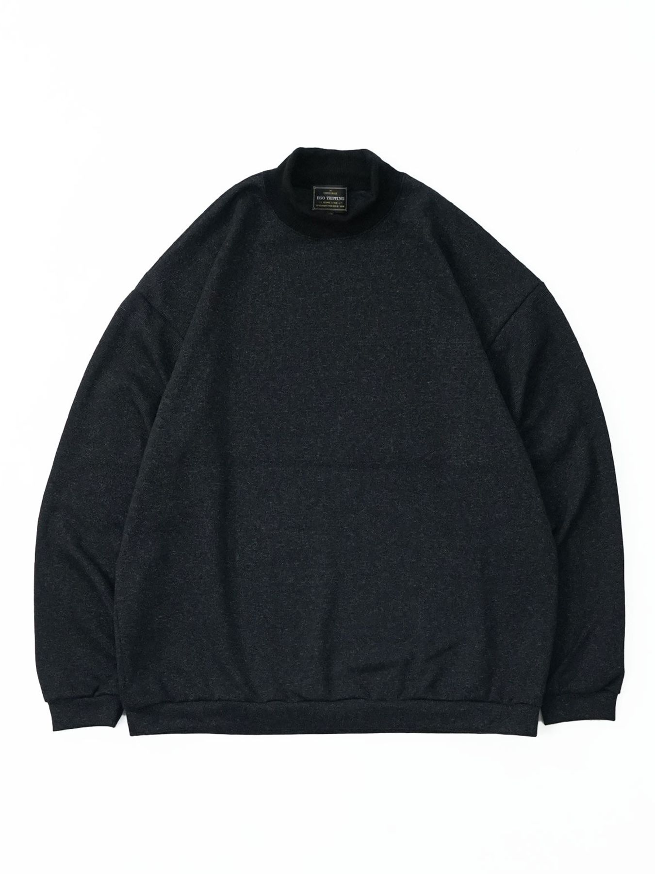 【予約品 7月5日(日) 締切】LUXEWEAVE / ハイネック / ドットブラック