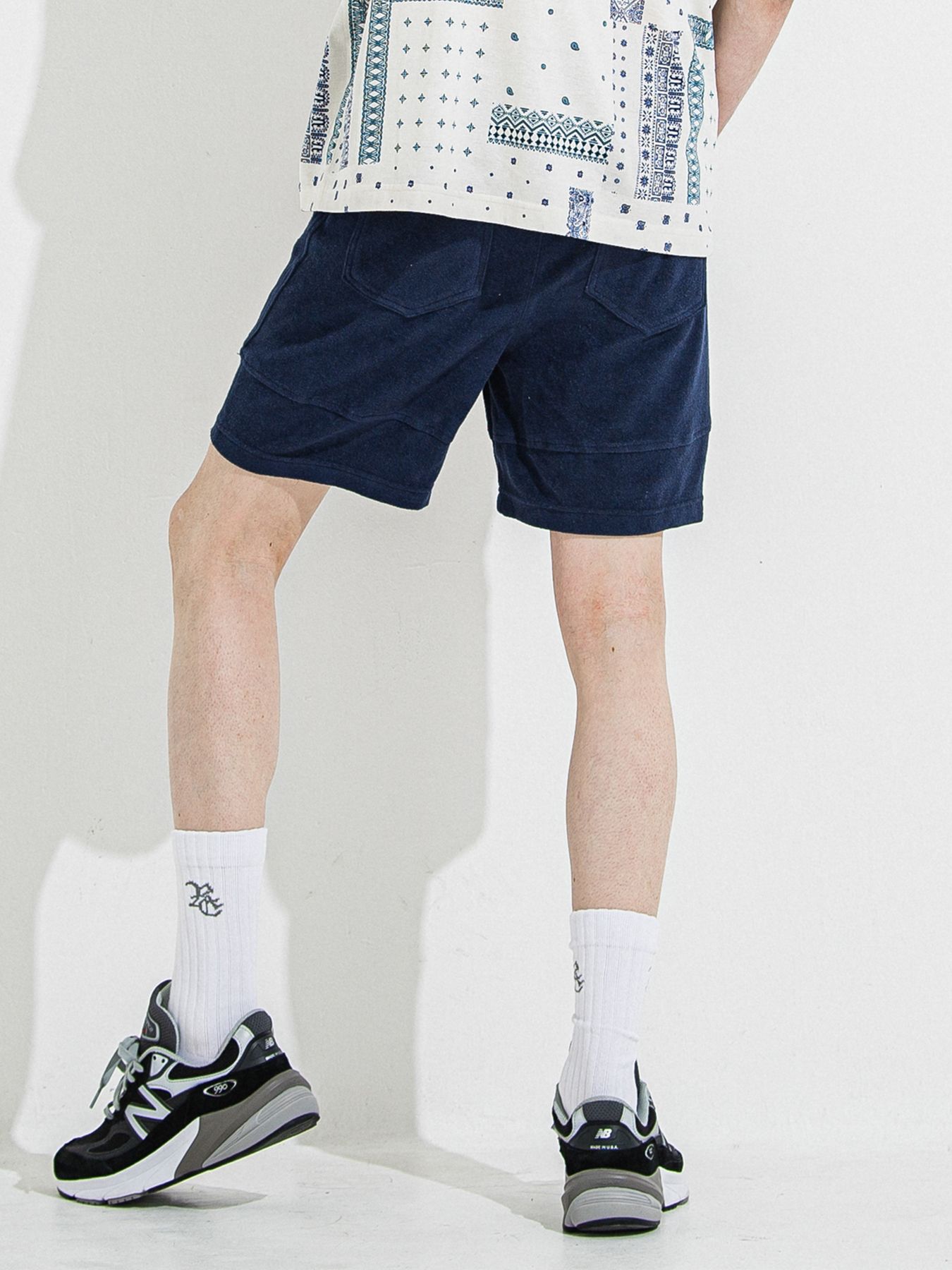 【予約品】TYLER PILE SHORTS / タイラーパイルショーツ / ネイビー