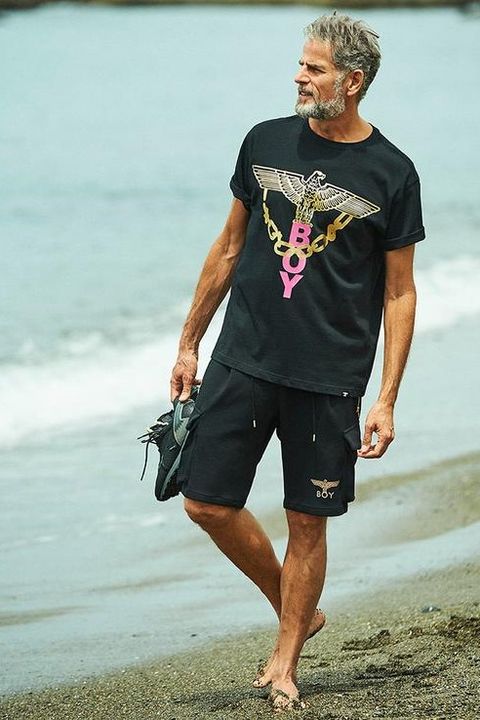 eagle chain boy T-shirt / Black 【BOY LONDON】