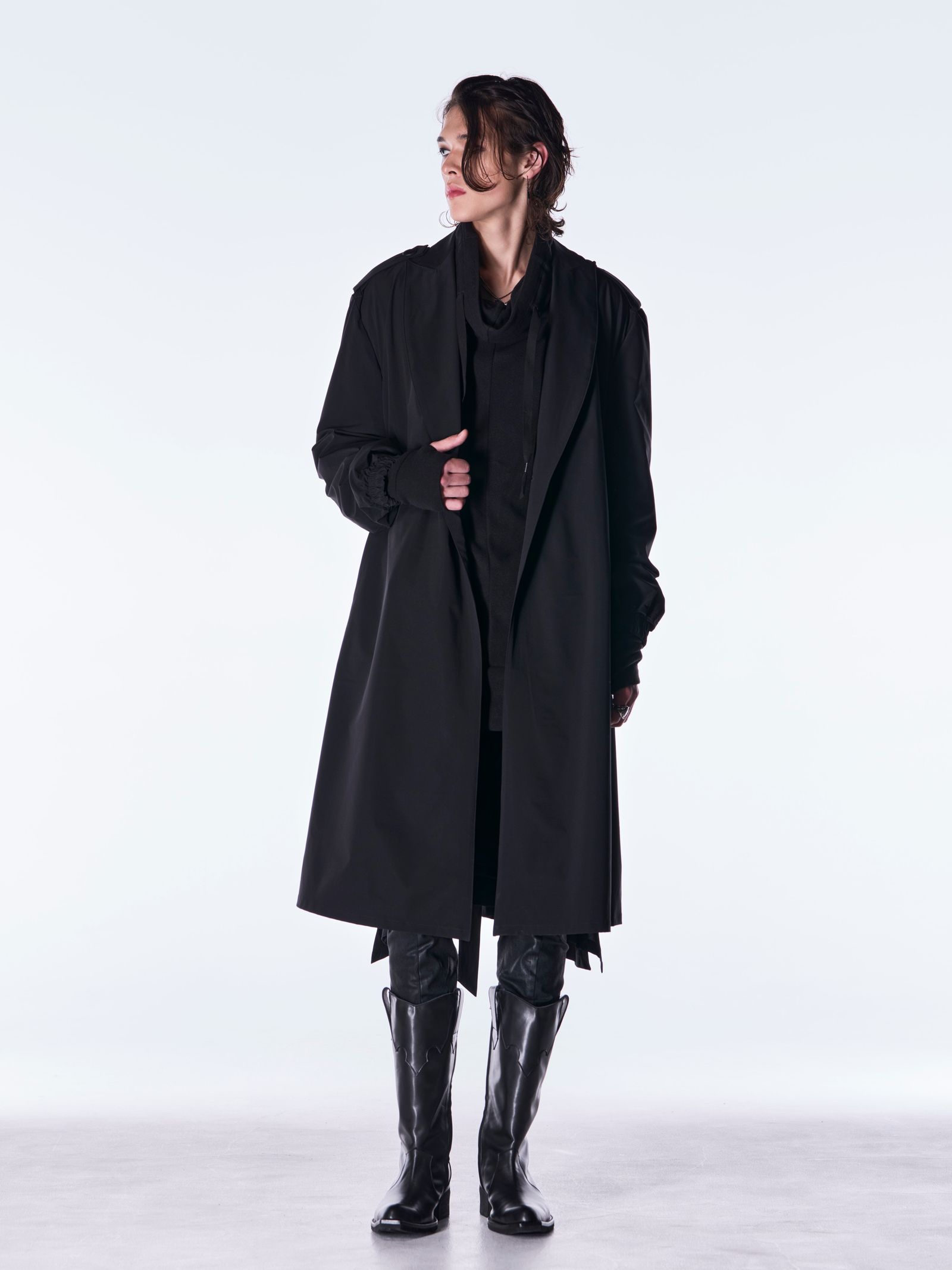 【予約品 6月29日(月) 締切】Heat Tech Jersey Loose Neck Pull Over / ルーズネック プルオーバー / ブラック