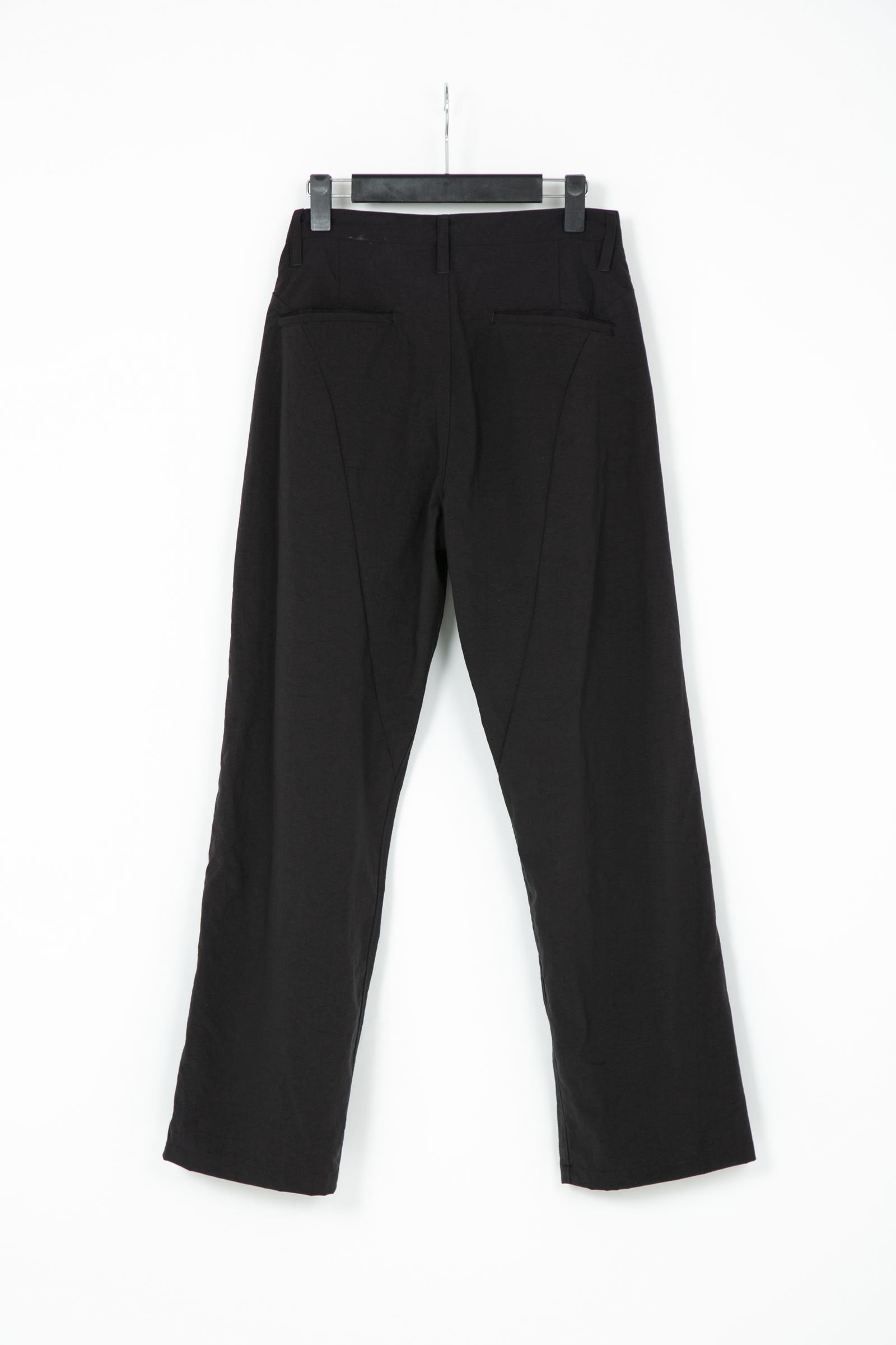 Taslan Finished Nylon Wide Pants / ブラック 【STRUM】