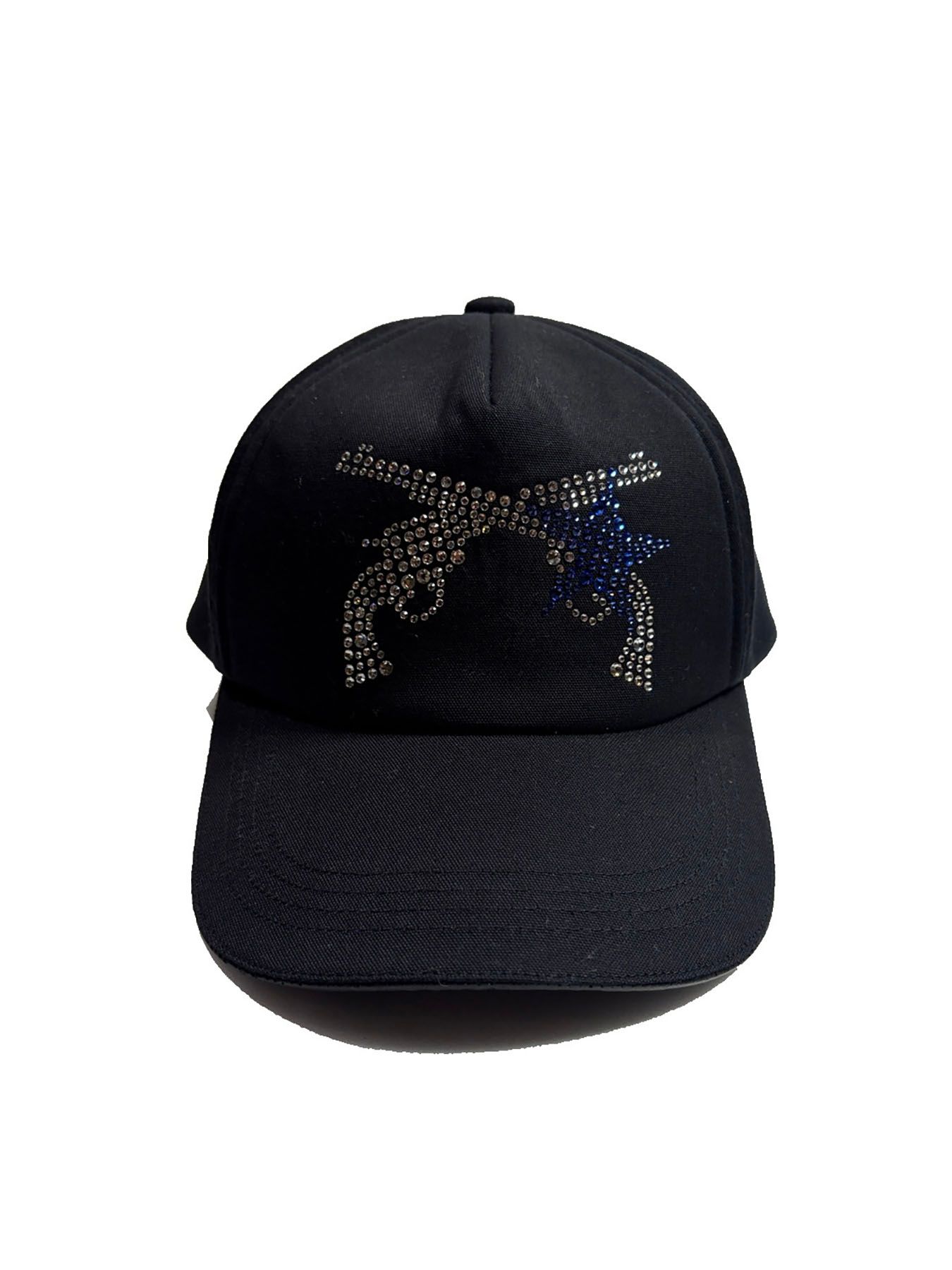 【予約品 3月9日(月) 18:00 締切】CROSSGUN STAR BB CAP / クリスタル クロスガン スター ベースボールキャップ / ブラック×ブルー