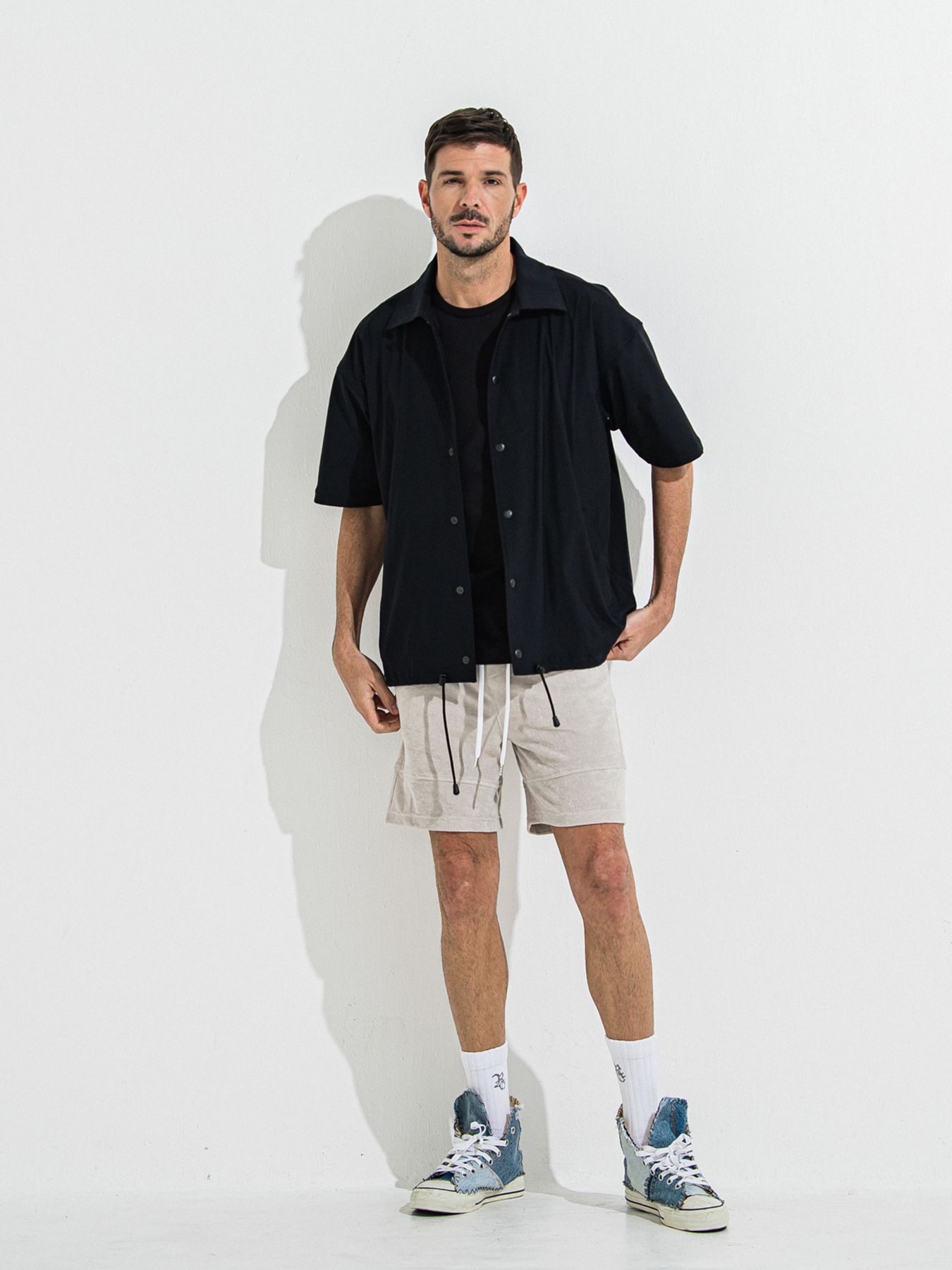 【予約品 】YOAKE PHOTO OVER TEE /  フォトオーバーサイズTシャツ / ブラック
