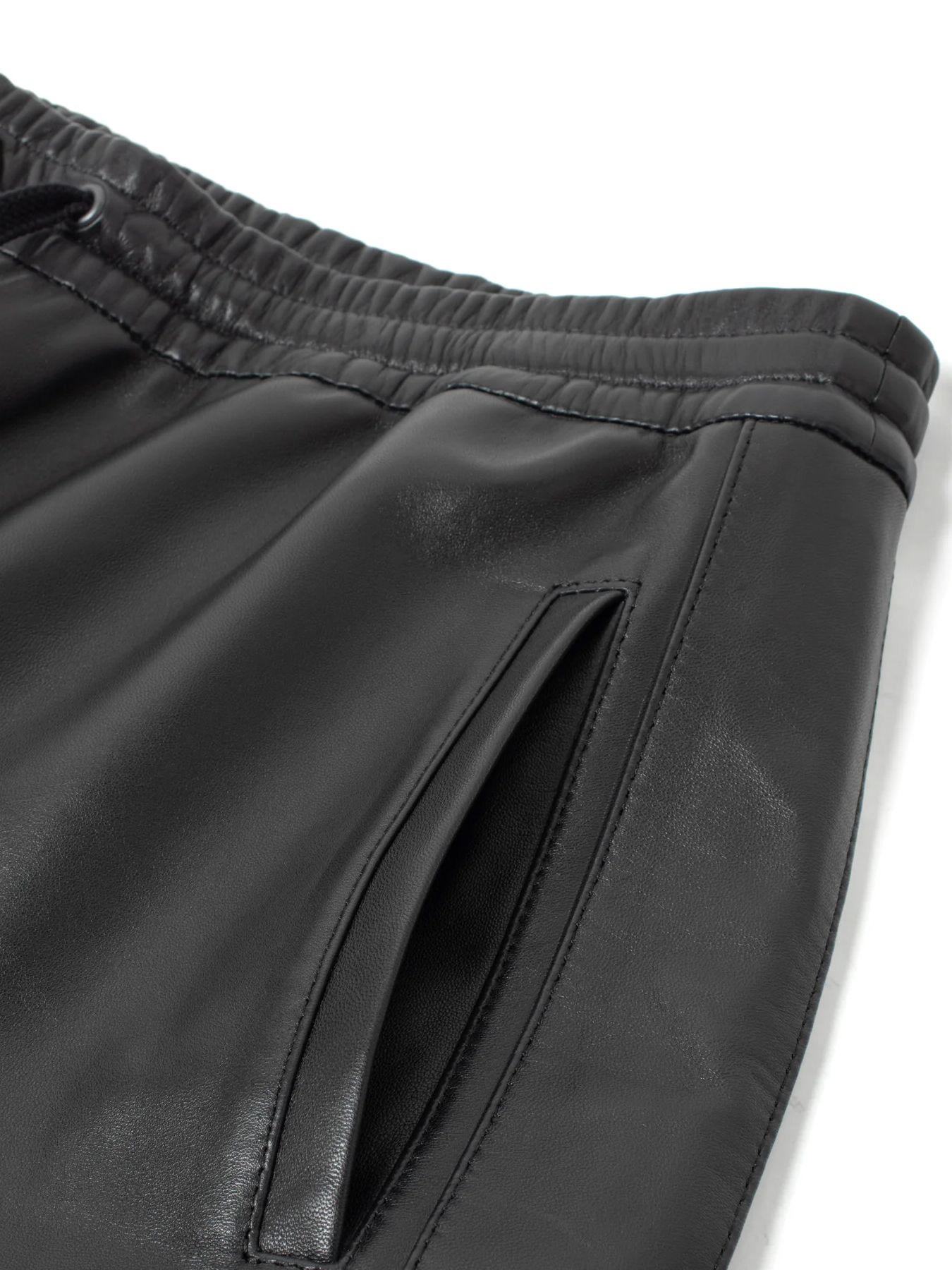 【予約品 9月27日(日) 締切】スペイン エントレフィーノ ラム トラックワイドパンツ / LIVITY/ BLACK