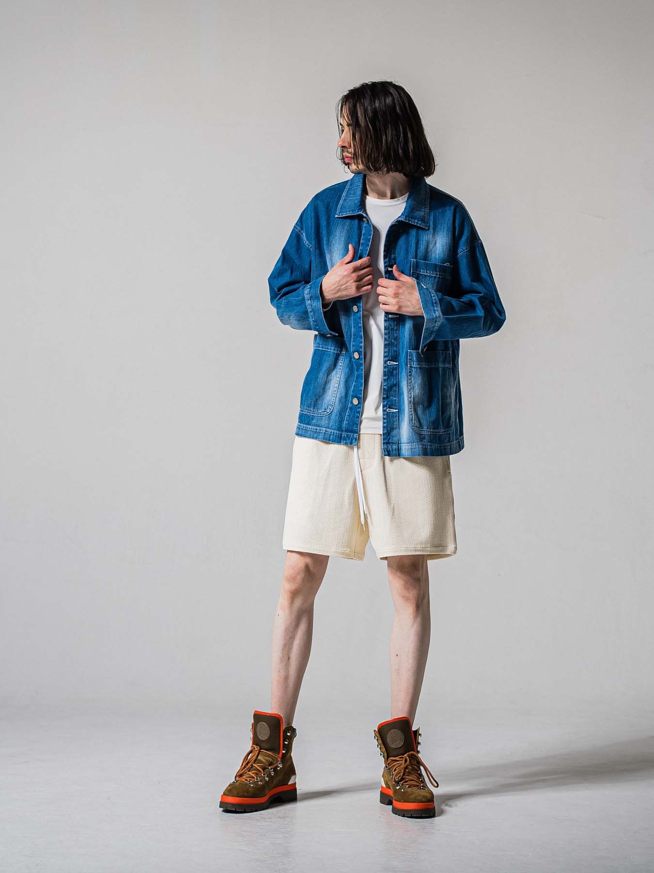 【予約品 11月16日(日) 締切】BLISTER KNIT HALF PT / ブリスターニットハーフパンツ / オフ