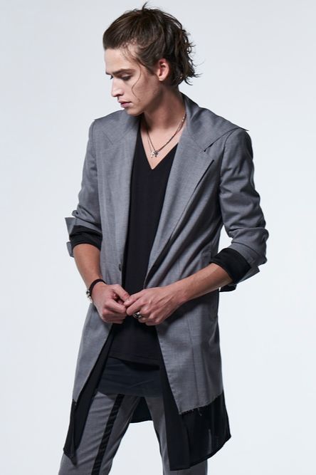 《予約品》 FlareSingleNapoleonJacket / ライトグレー 【kiryuyrik】 2023年3月以降入荷予定