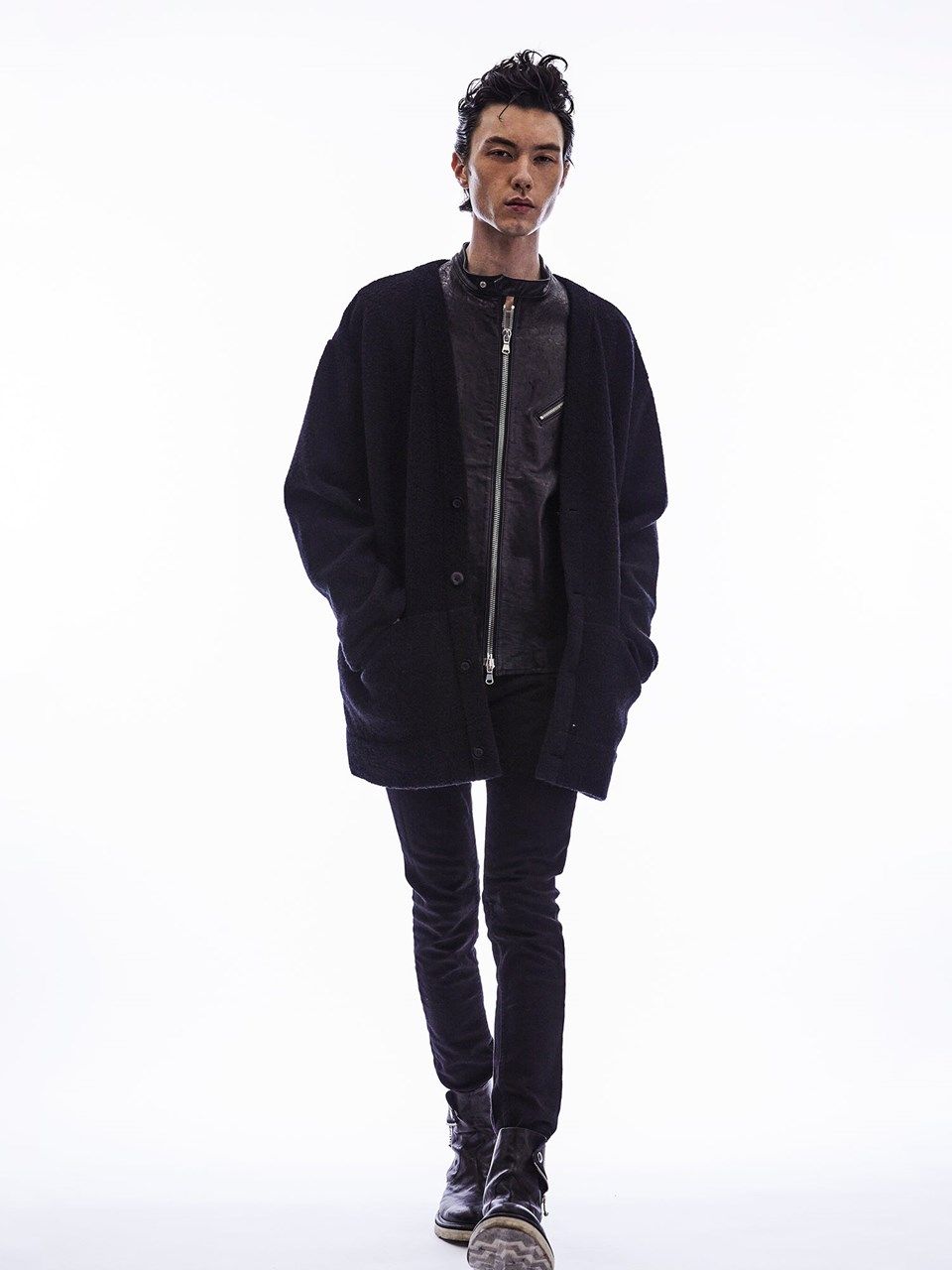 11oz Organic Cotton Stretch Denim Skinny Jeans / 11oz オーガニックコットン ストレッチデニム スキニー / Skinny John / ブラックワンウォッシュ