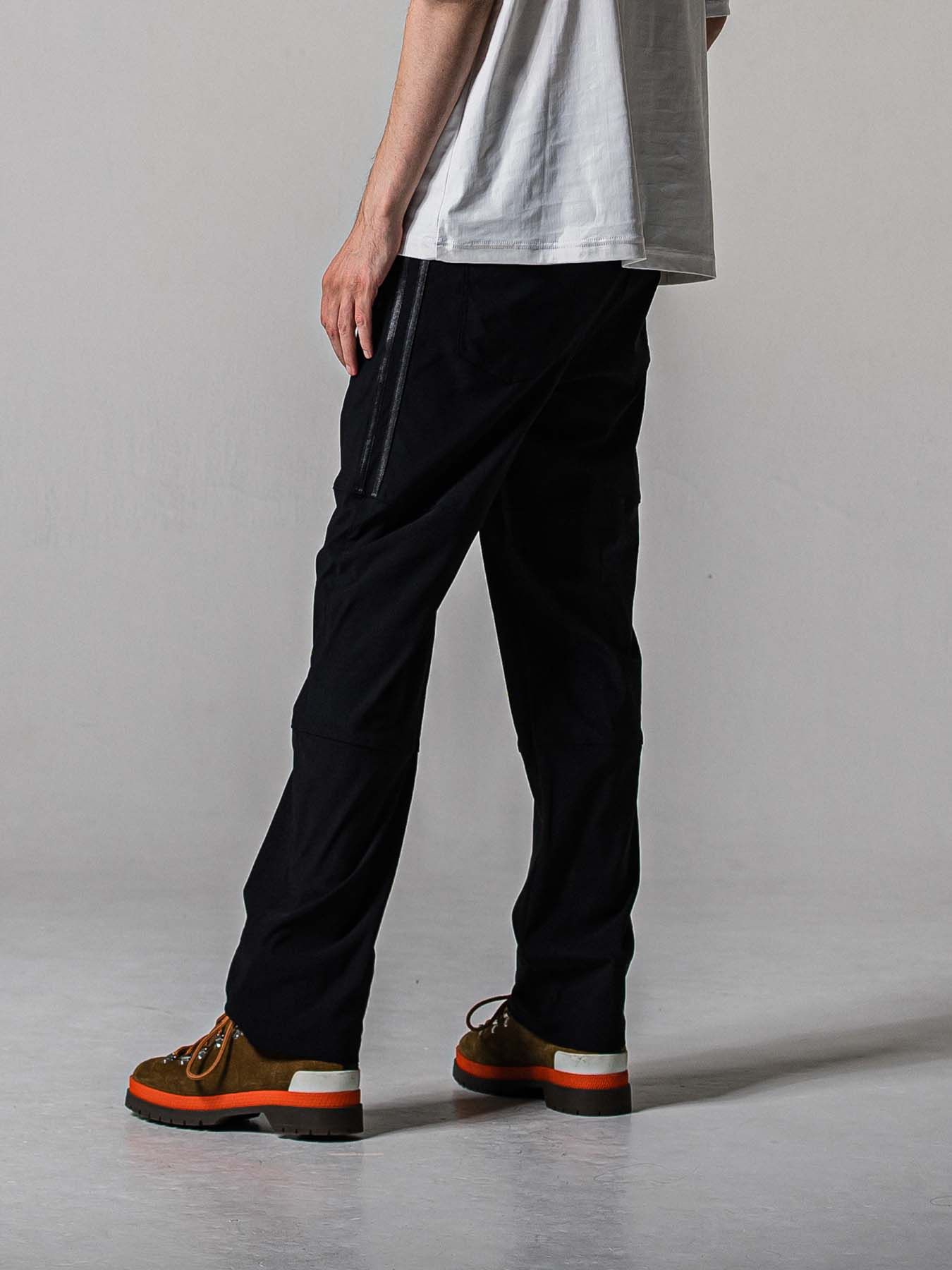 【予約品 11月16日(日) 締切】JONSON LINE WIDE PT / ジョンソン ライン ワイドパンツ / ブラック×ブラック