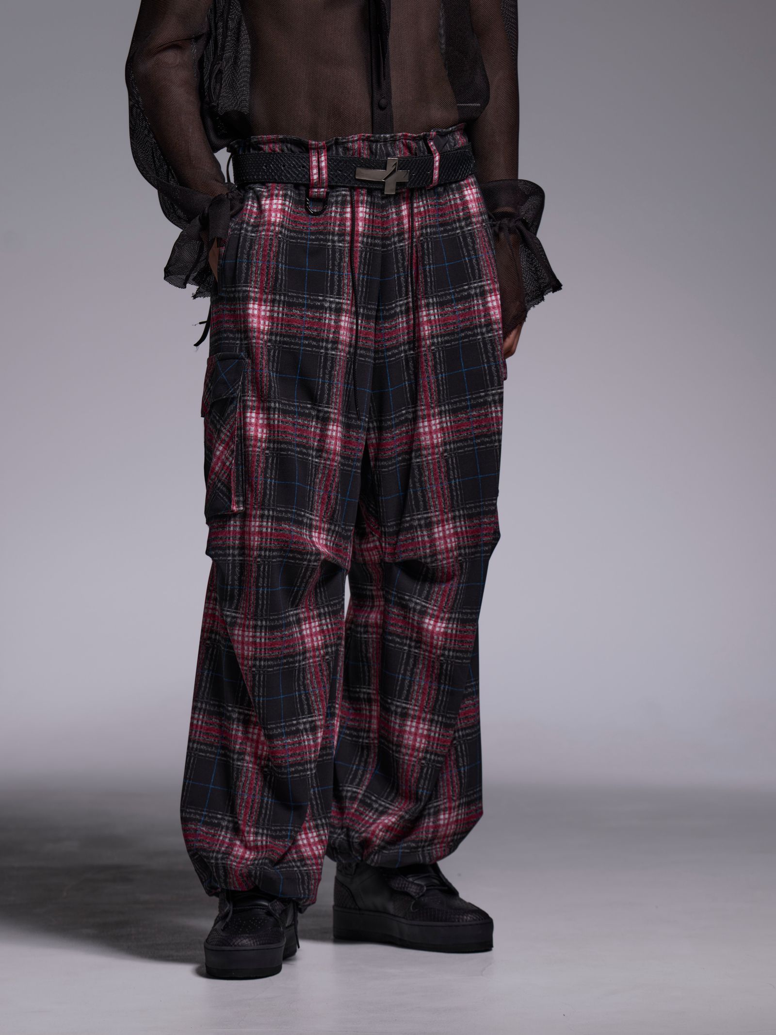 【予約品 1月4日(日) 締切】Cargo Pants / カーゴパンツ / ブラック&ピンク