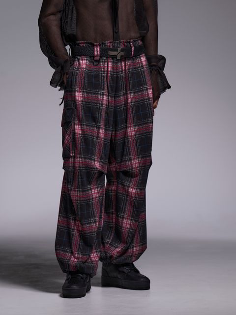 【予約品 1月4日(日) 締切】Cargo Pants / カーゴパンツ / ブラック&ピンク