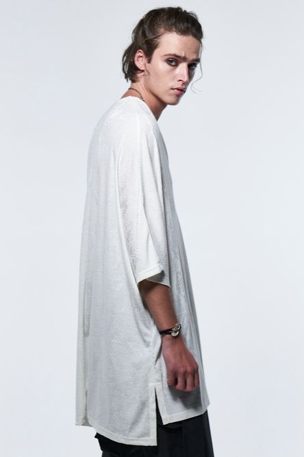 《予約品》 PythonJQDJersey DolmanHenryT-Shirt / ホワイト 【kiryuyrik】 2023年5月以降入荷予定