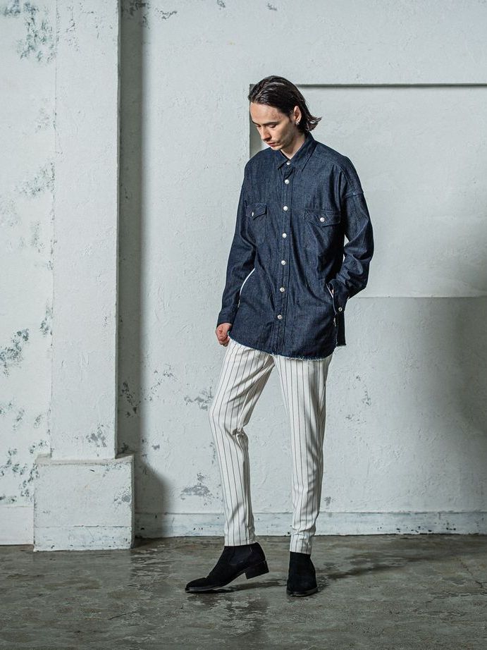 《予約》 OVER DENIM shirts / デニムシャツ / インディゴワンウォッシュ