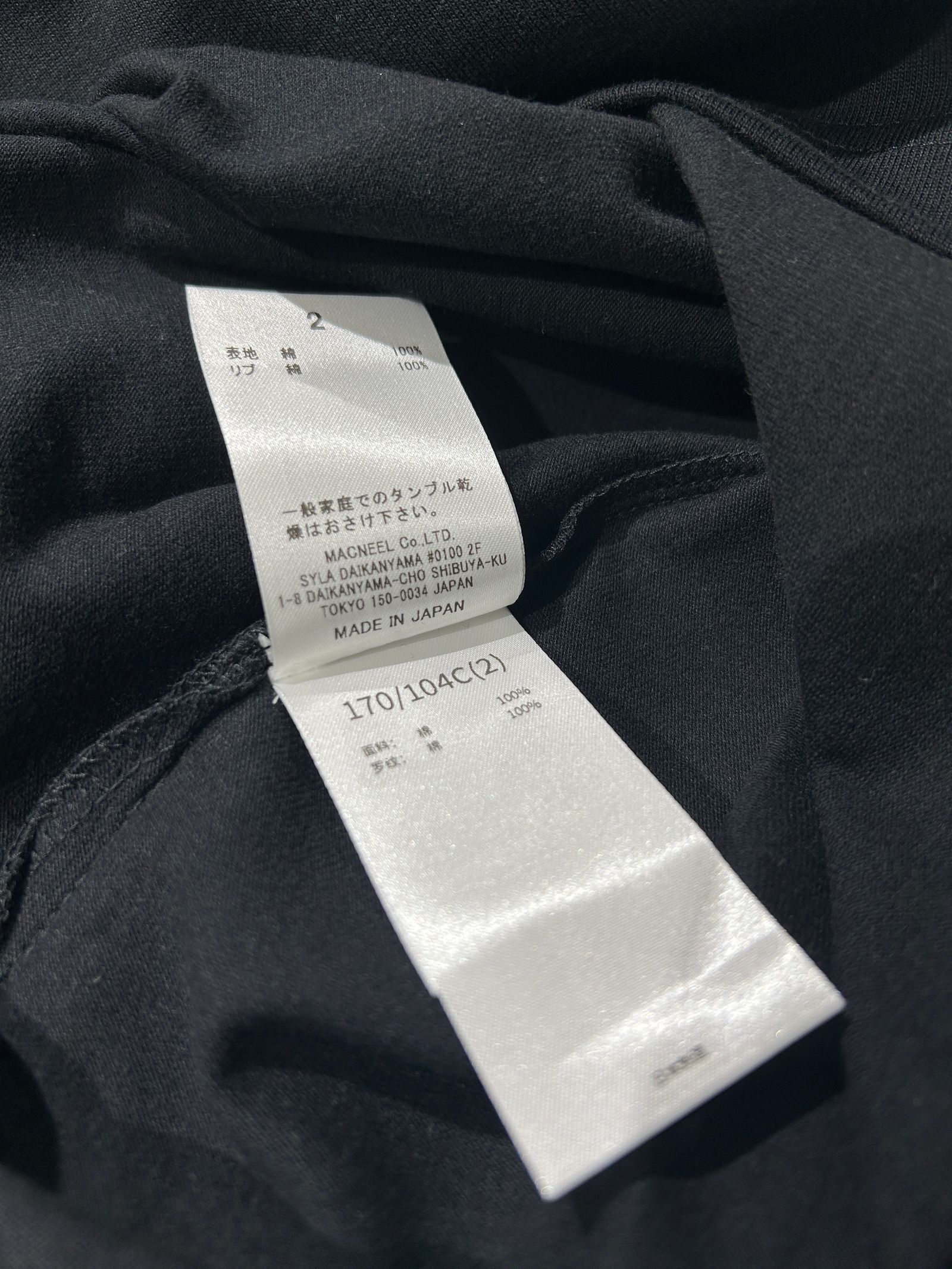 MARIA PRINT L/S T / マリアプリント ロングスリーブ Tシャツ / ブラック