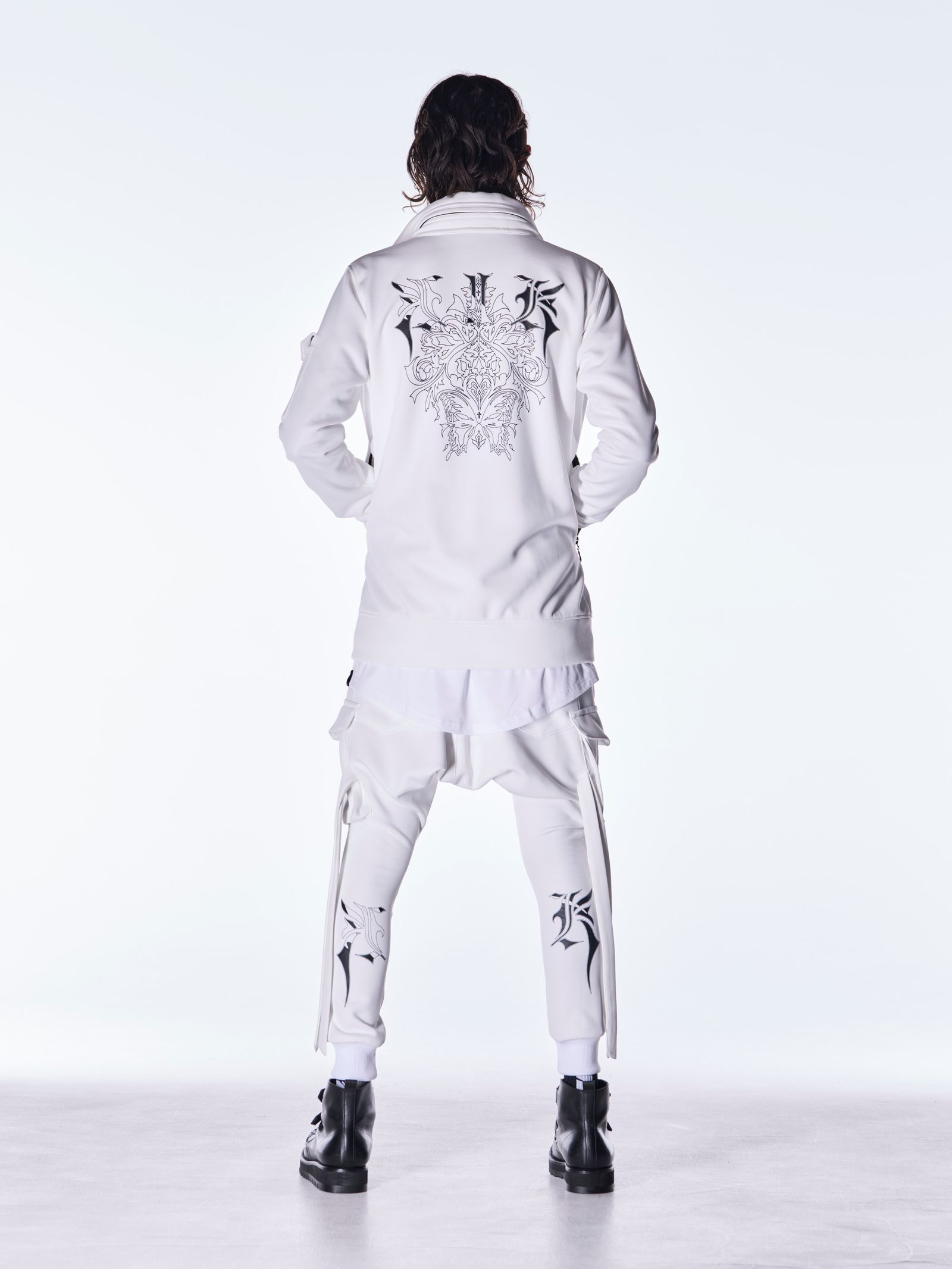 【予約品 6月29日(月) 締切】Double Knit Jersey Stand Collar Blouson / スタンドカラー ブルゾン / ホワイト