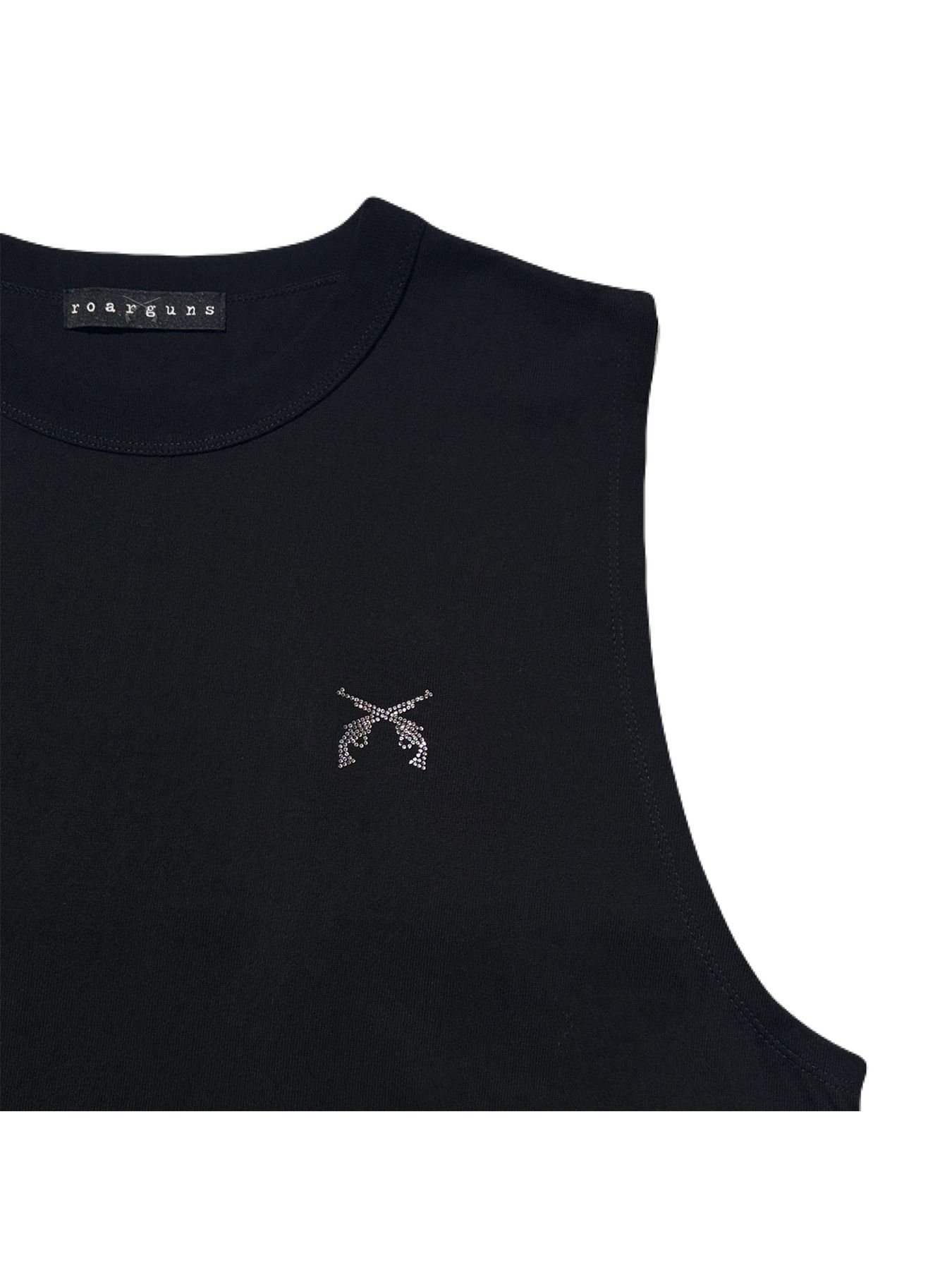 【予約品 8月23日(日) 締切】SLEEVELES TEE CRY / クリスタル / ブラック