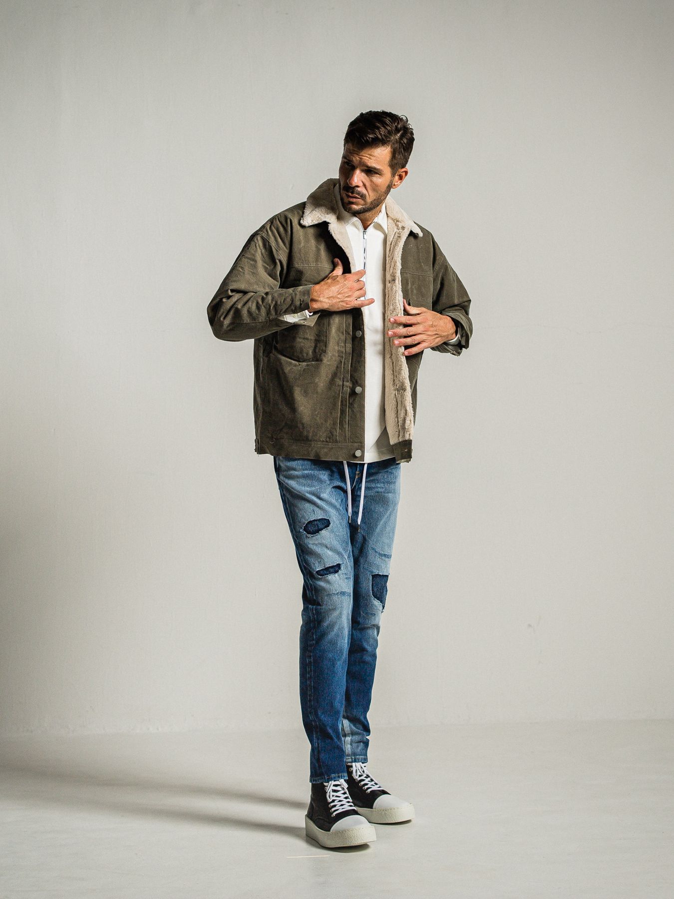 《予約品》 MICK DENIM JERSEY  / ジャージデニム / インディゴUSED
