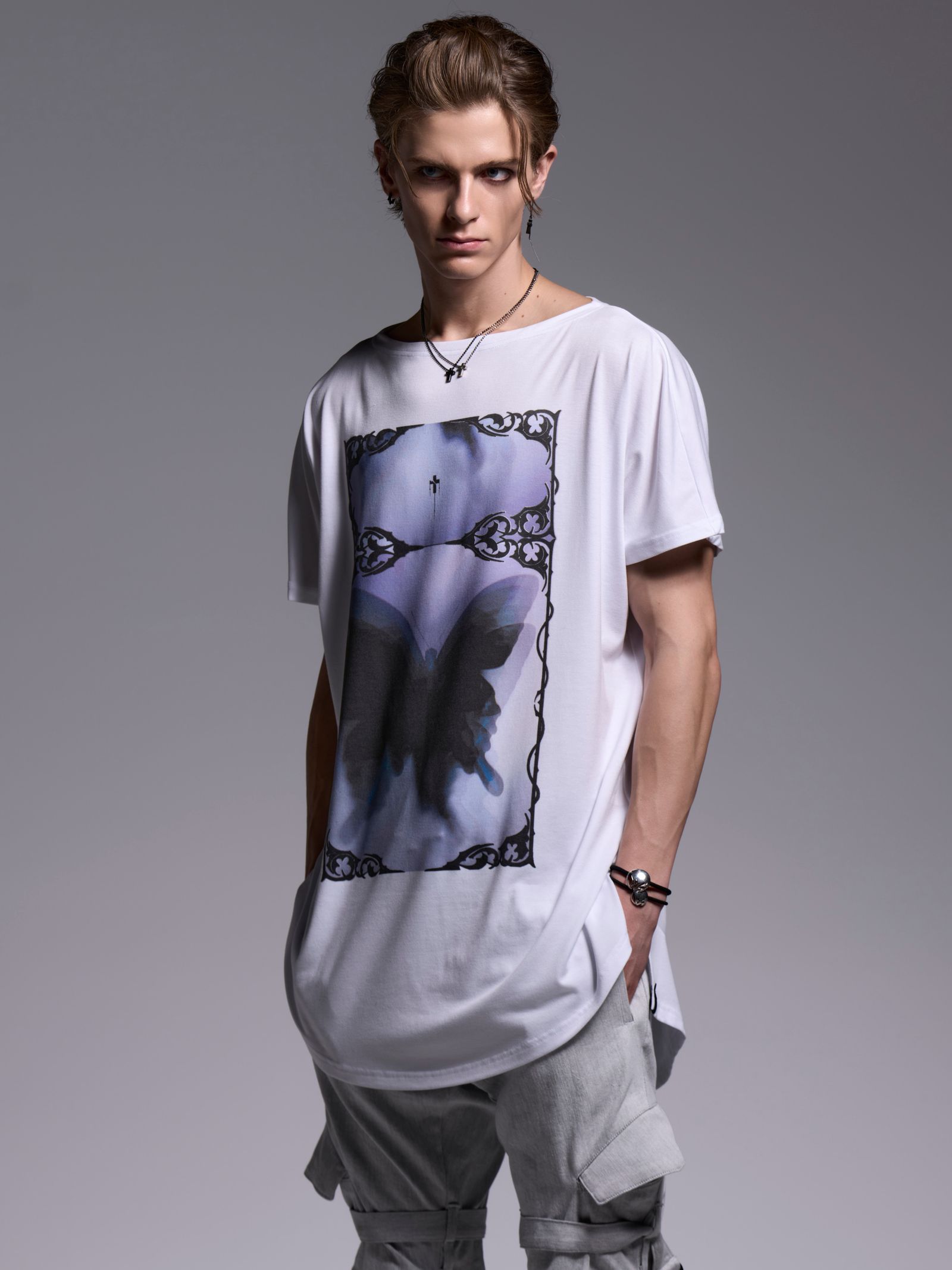 【予約品 1月4日(日) 締切】French Sleeve-T / フレンチスリーブTシャツ / ホワイト