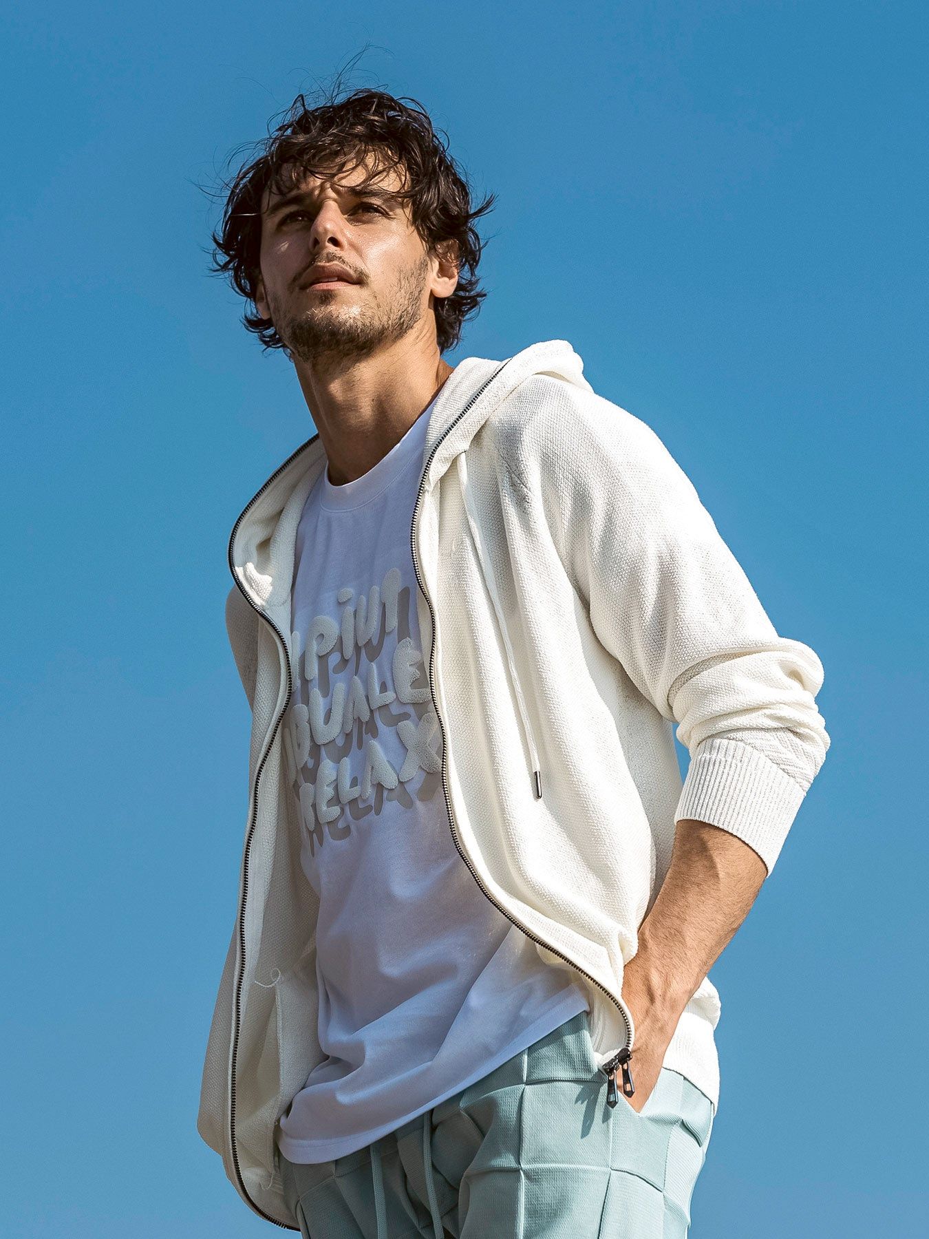 シャドウロゴ半袖Tシャツ / ホワイト