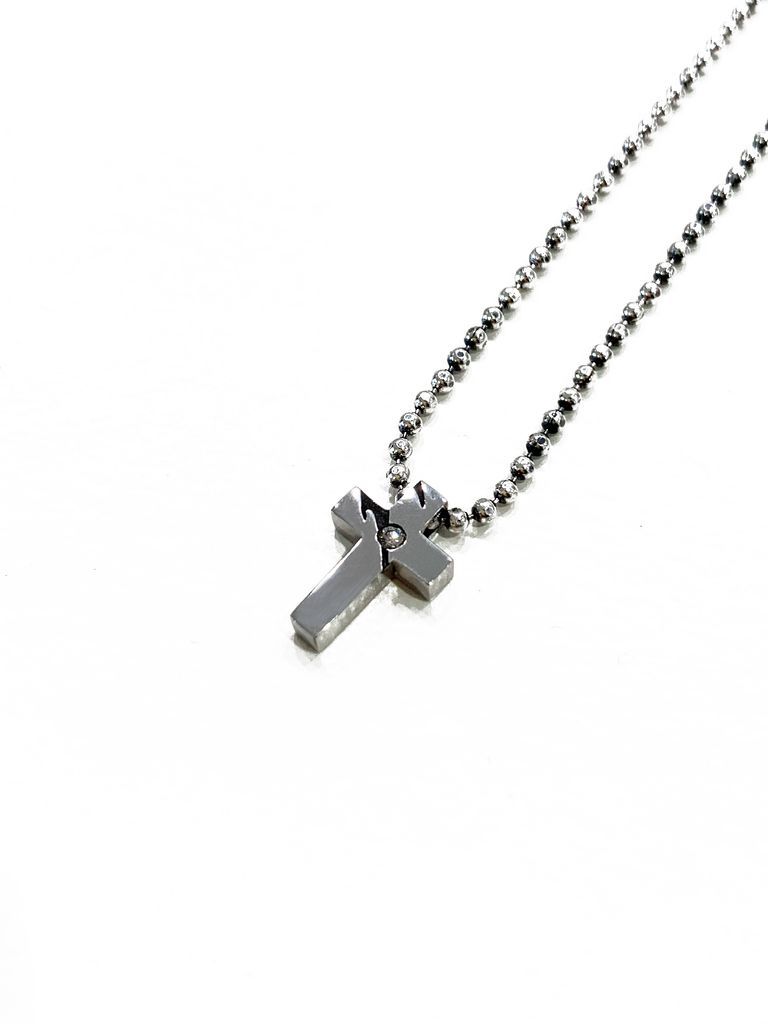 【予約品 7月13日(日) 締切】Cross Choker / クロスネックレス / Silver925 + Diamond