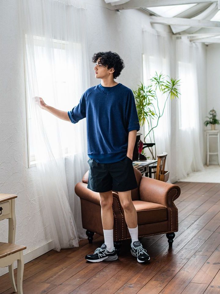 《予約品3月3日18：00締め》 PAT SHORTS / ベルト付きショーツ / ブラック