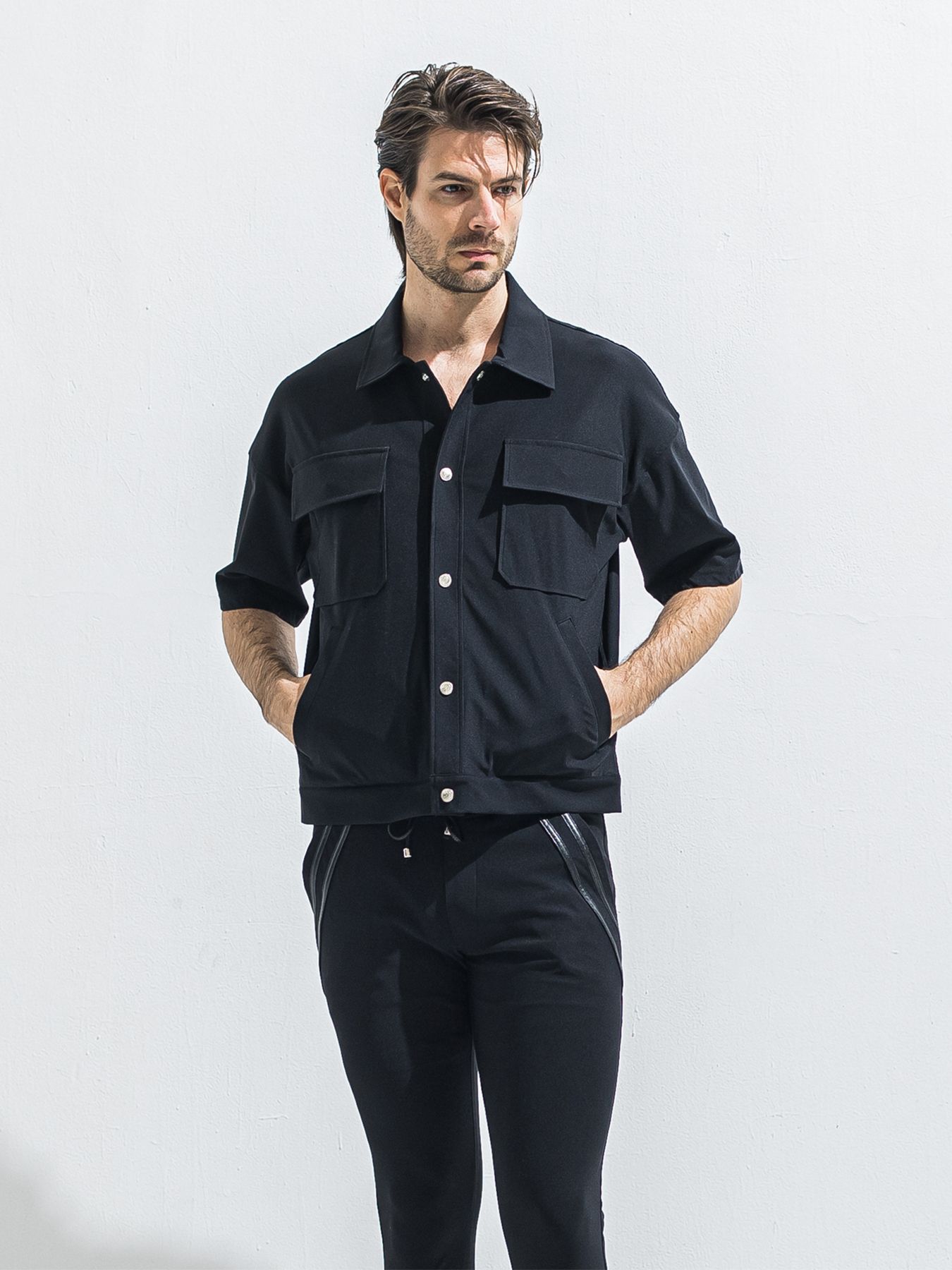【予約品 2月15日(日) 18:00 締切】CPO HALE SHIRTS JK / CPOハーフスリーブジャケット / ブラック