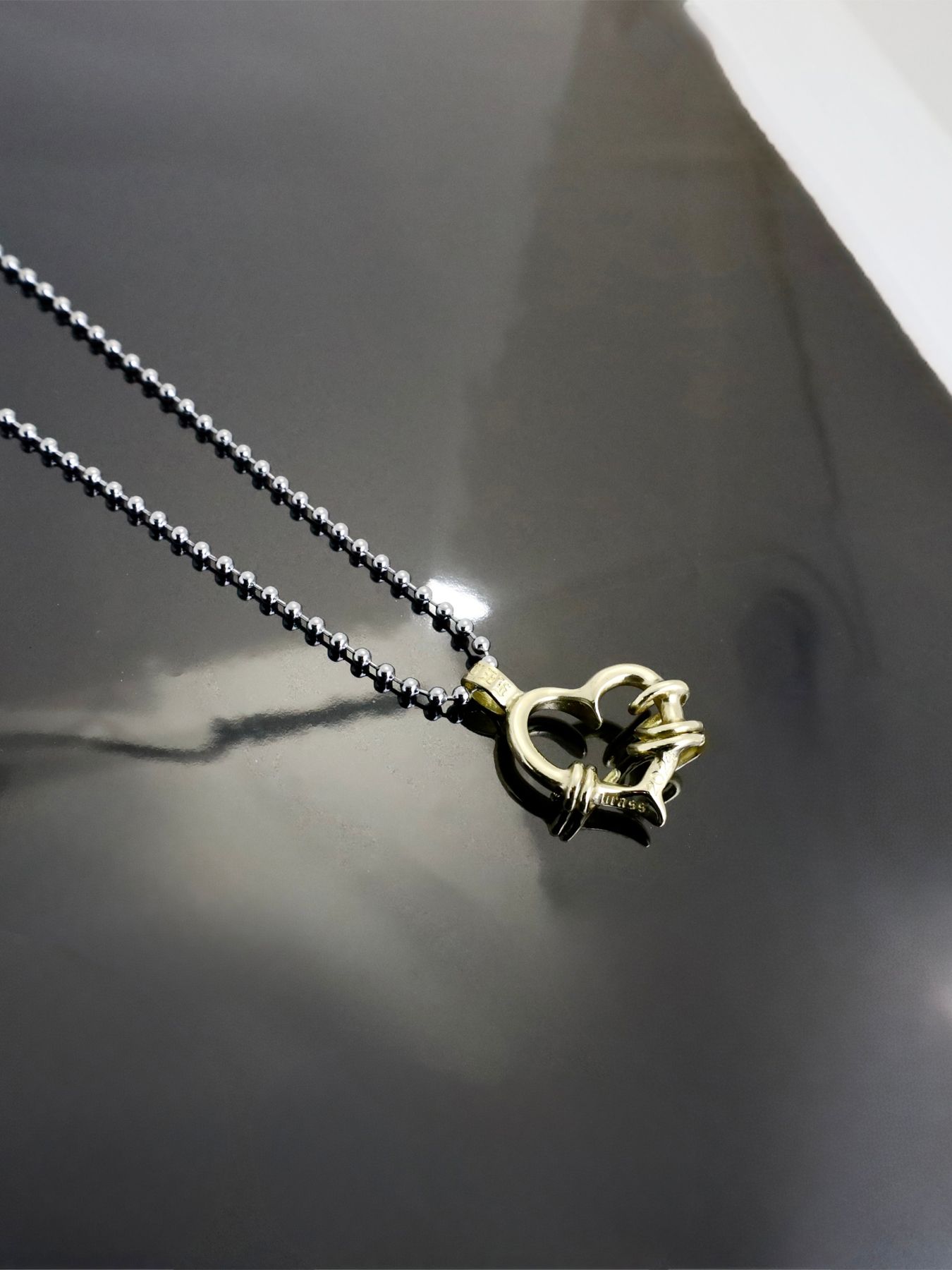 《受注生産》BRASS THORNY HEART PENDANT / ブラスソーニーハートペンダント / 注文から1～3週間後入荷予定