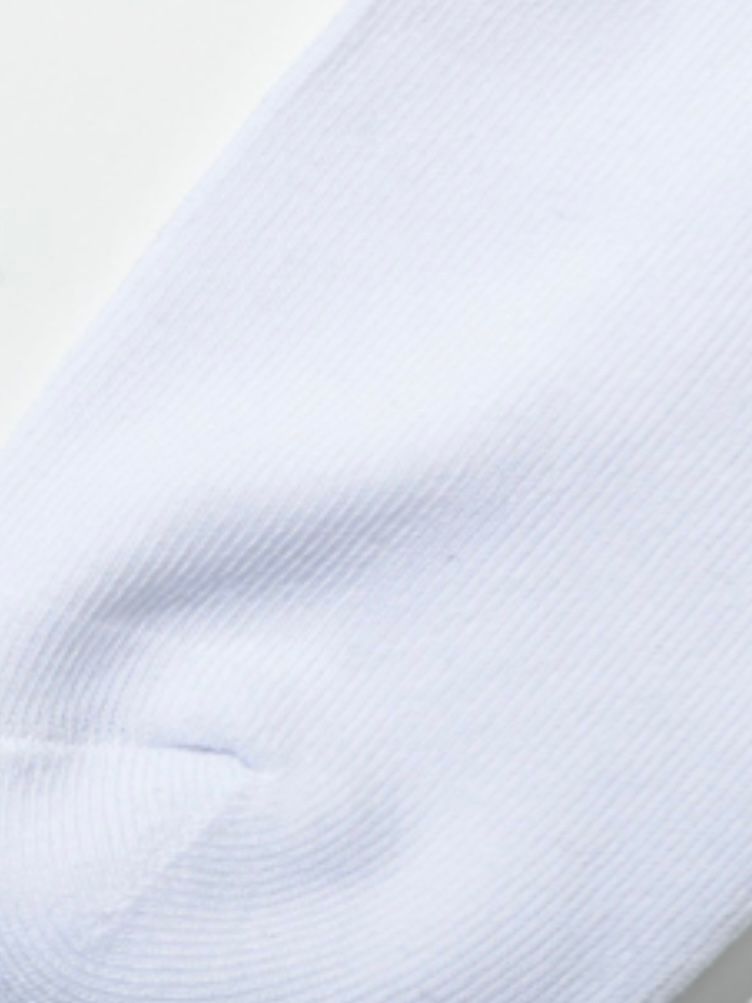 1PIU1UGUALE3 RELAX × Mark Gonzalesロゴ刺繍アンクルソックス 白