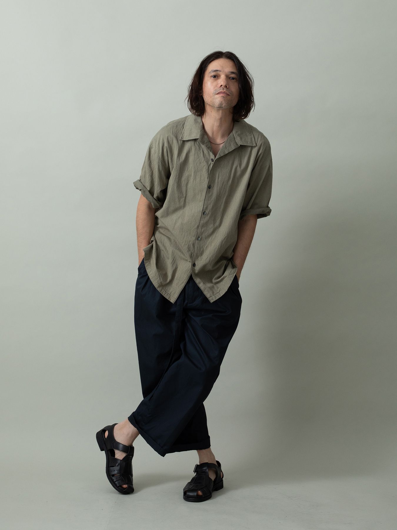 【予約品 2月1日(日) 締切】FLIPSHIRTS / オープンカラーシャツ / ベージュ