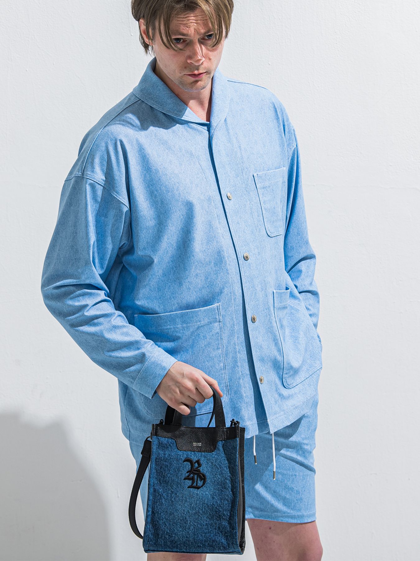 【予約品 2月15日(日) 18:00 締切】DECADEコラボ DENIM MINI TOTE BAG / デニムミニトートバッグ / デニム