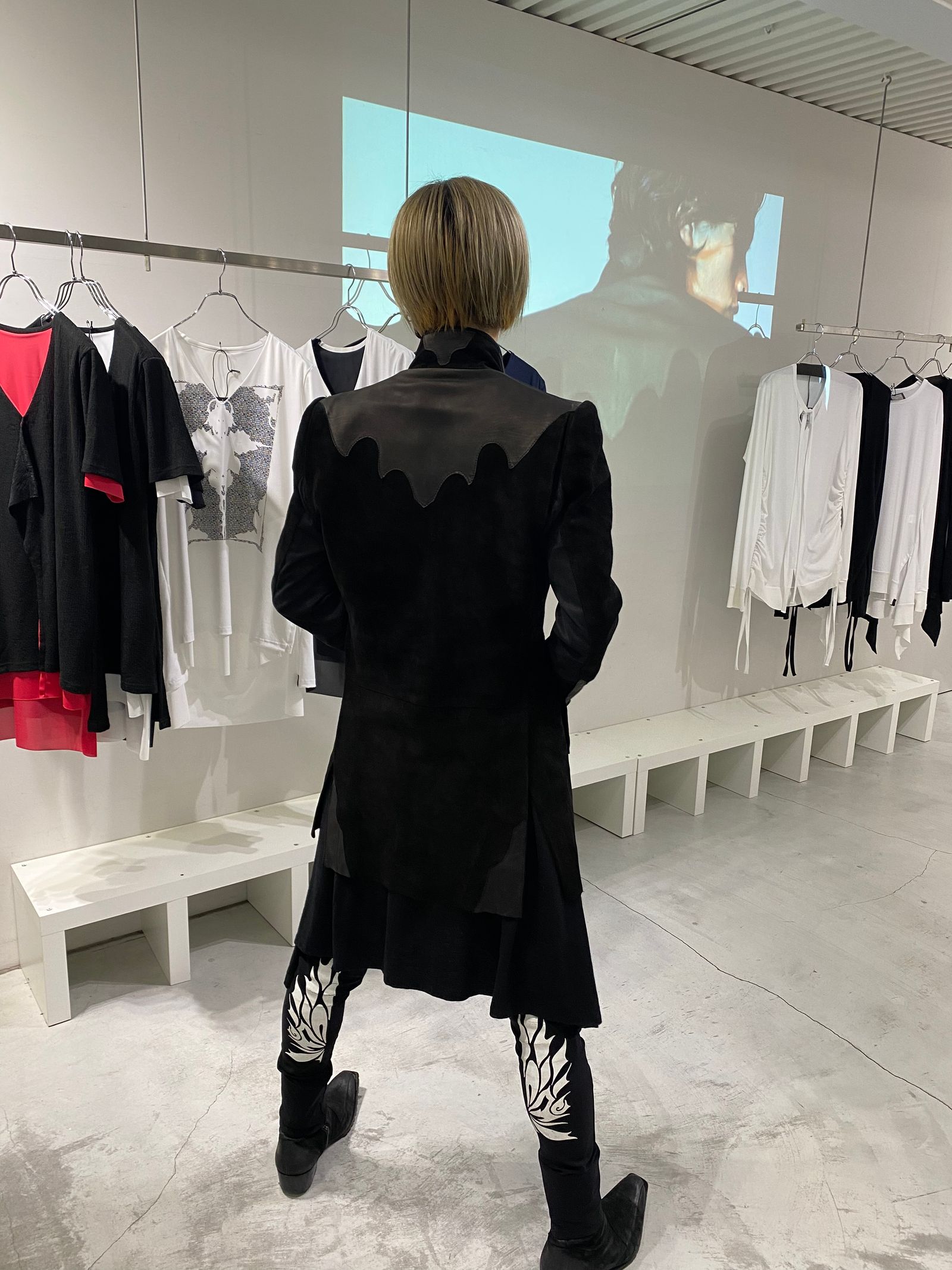 《予約品》 TailHemLeatherJacket / レザージャケット / ブラック 【kiryuyrik】 10月以降入荷予定