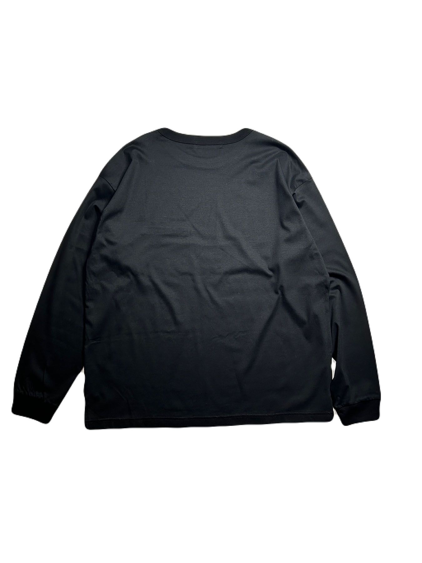 【予約品 8月10日(日) 締切 】POCKET L/S T CRY / ポケット ロングスリーブ Tシャツ / クリスタル ブラック