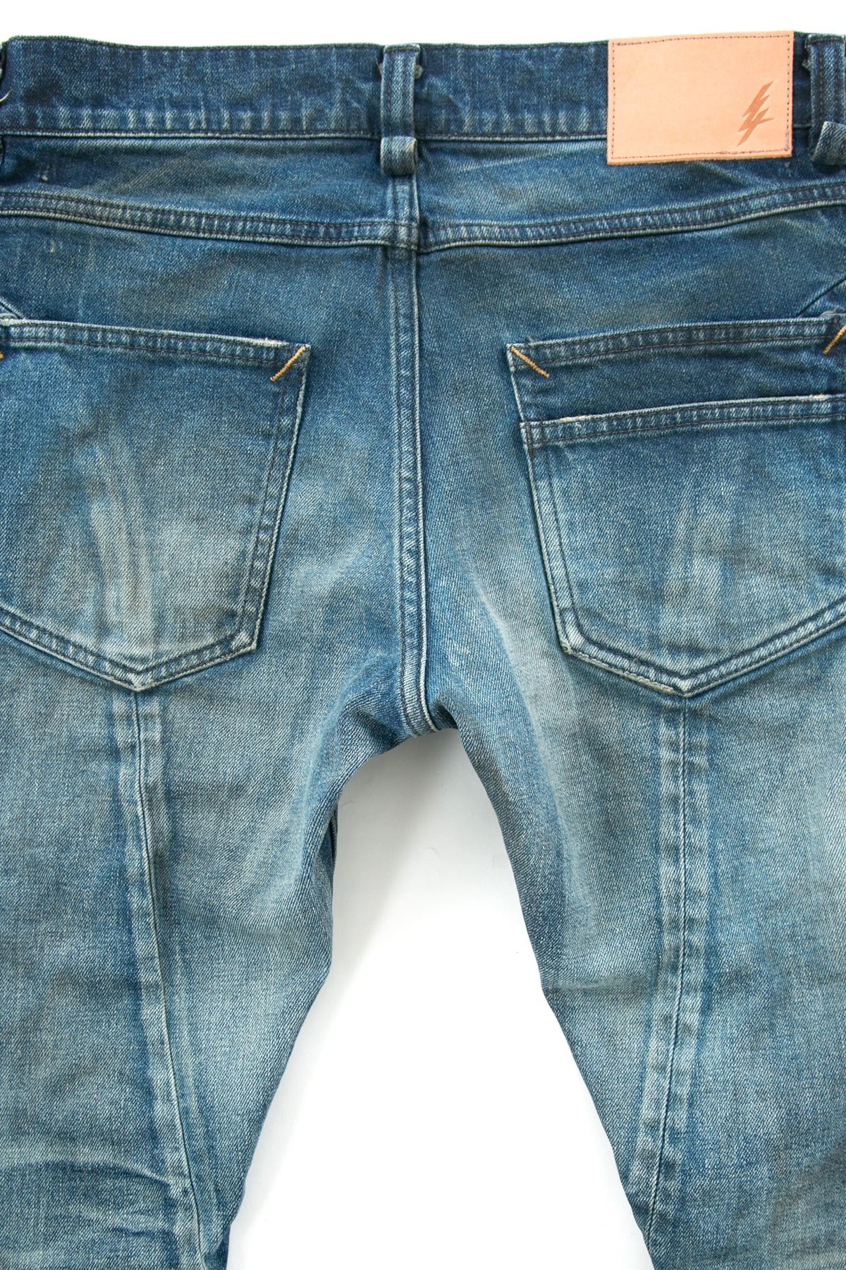 SKINNY JOHN 12.5oz Organic Cotton Stretch Denim Skinny Jeans / インディゴ 【STRUM】