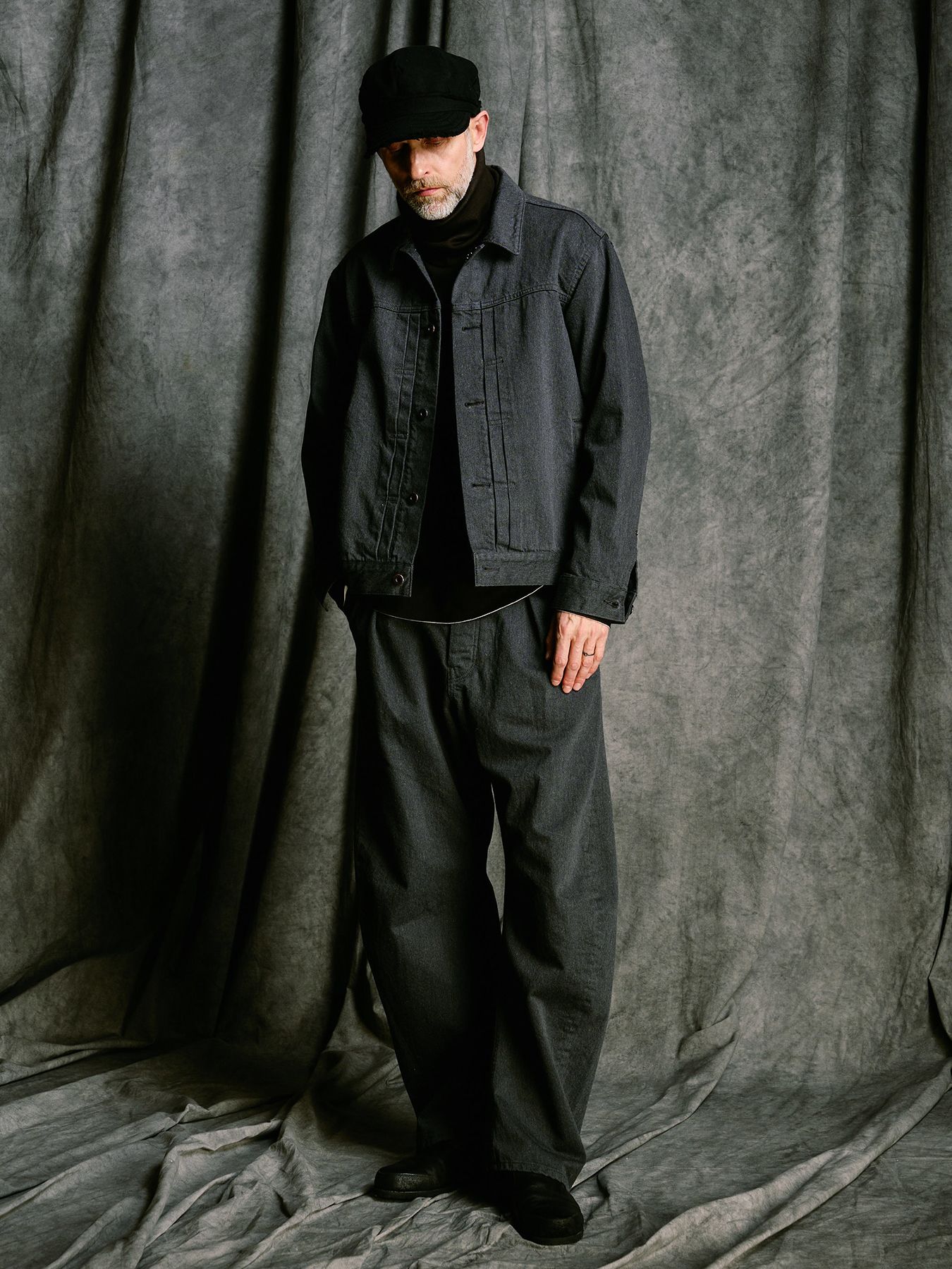 【予約品 4月19日(日) 18時締切】denim jacket type1 (OW) / ワンウォッシュ TYPE1 デニムジャケット / ダストチャコール