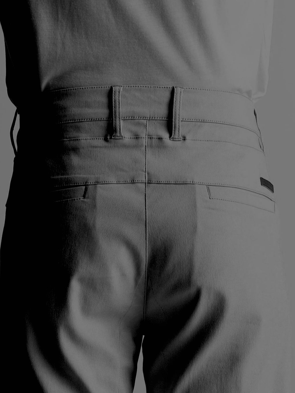 ガムストレッチ 撥水加工パンツ BLACK【NICOLE CLUB FOR MEN】