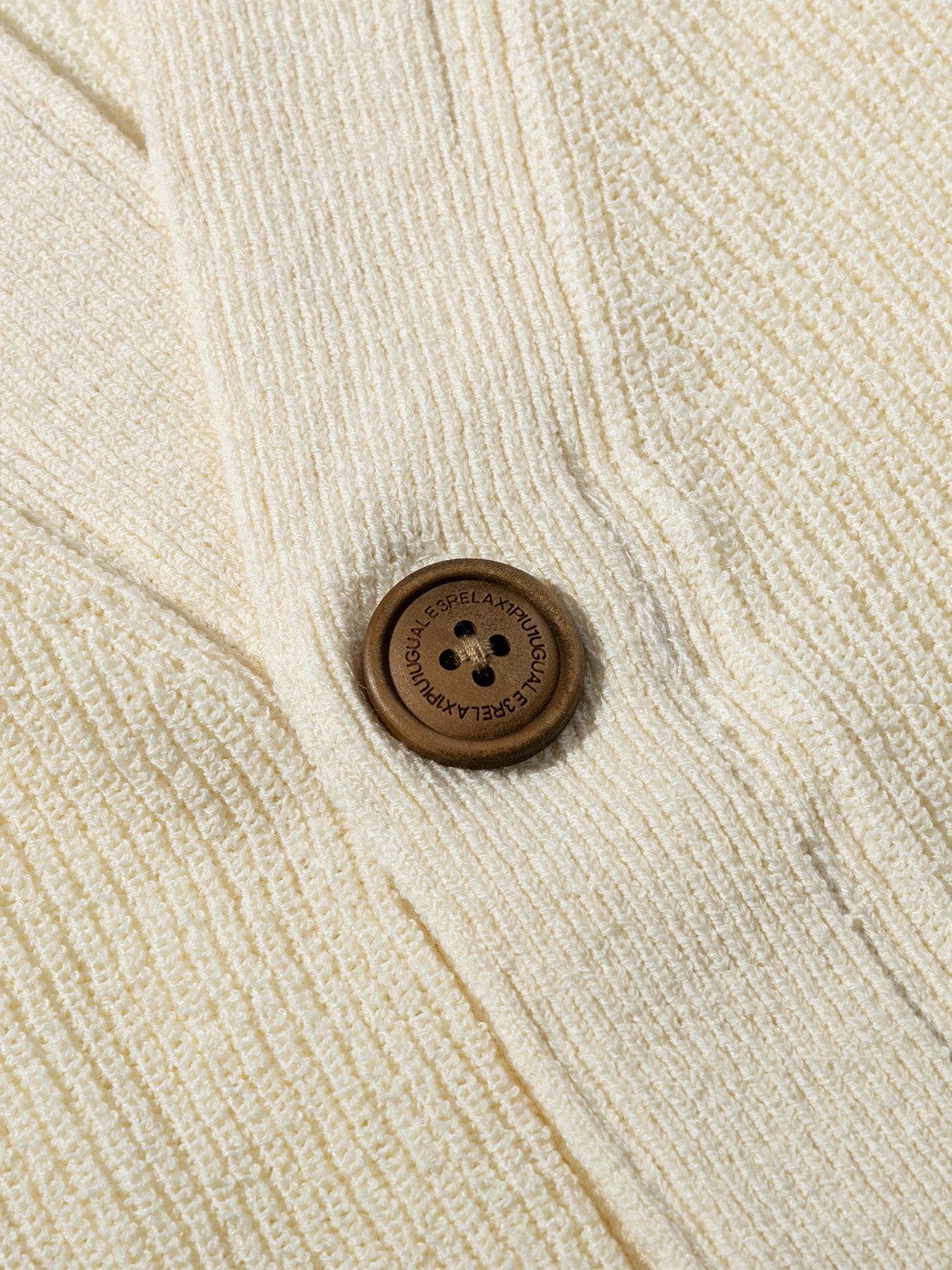 ラインニットカーディガン / ホワイト