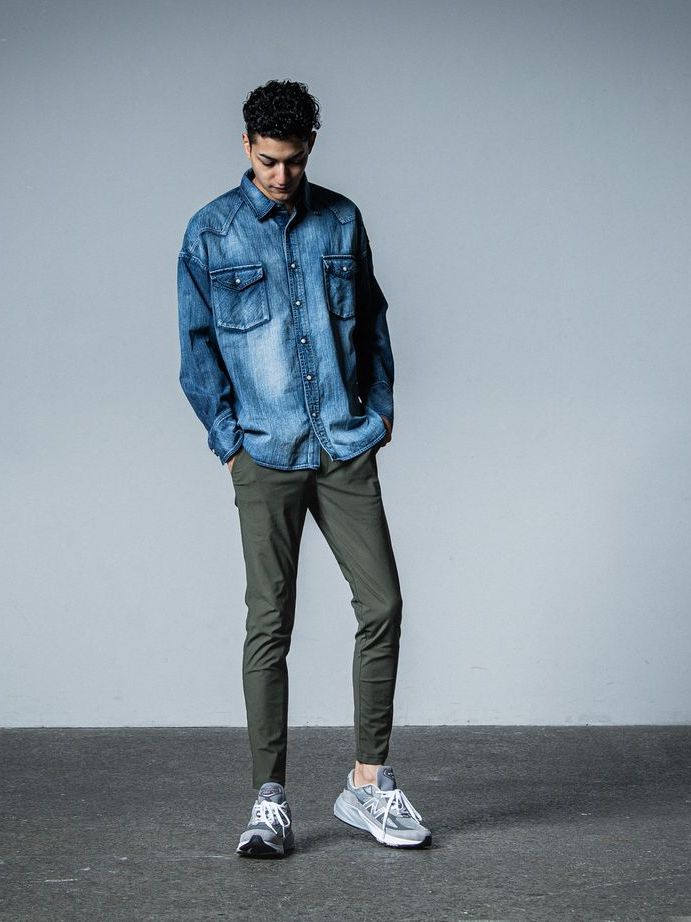 《予約品》 JAMES OVER DUNGAREE SHIRT  / オーバーウエスタンシャツ / インディゴユーズド