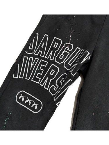 《予約品8月31日 23時55分締め》 COLLEGE PT / スウェットパンツ / ブラック 【roarguns 】 2024年2月入荷予定
